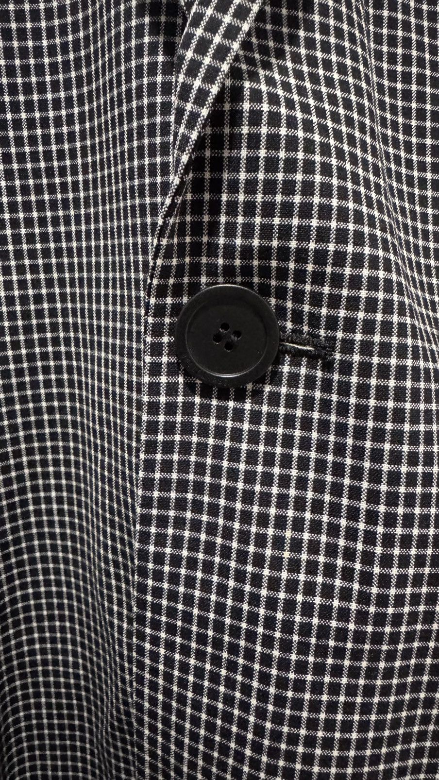 Balenciaga Balenciaga Check Pattern Tailored Jacket Size 46R - 5 Thumbnail