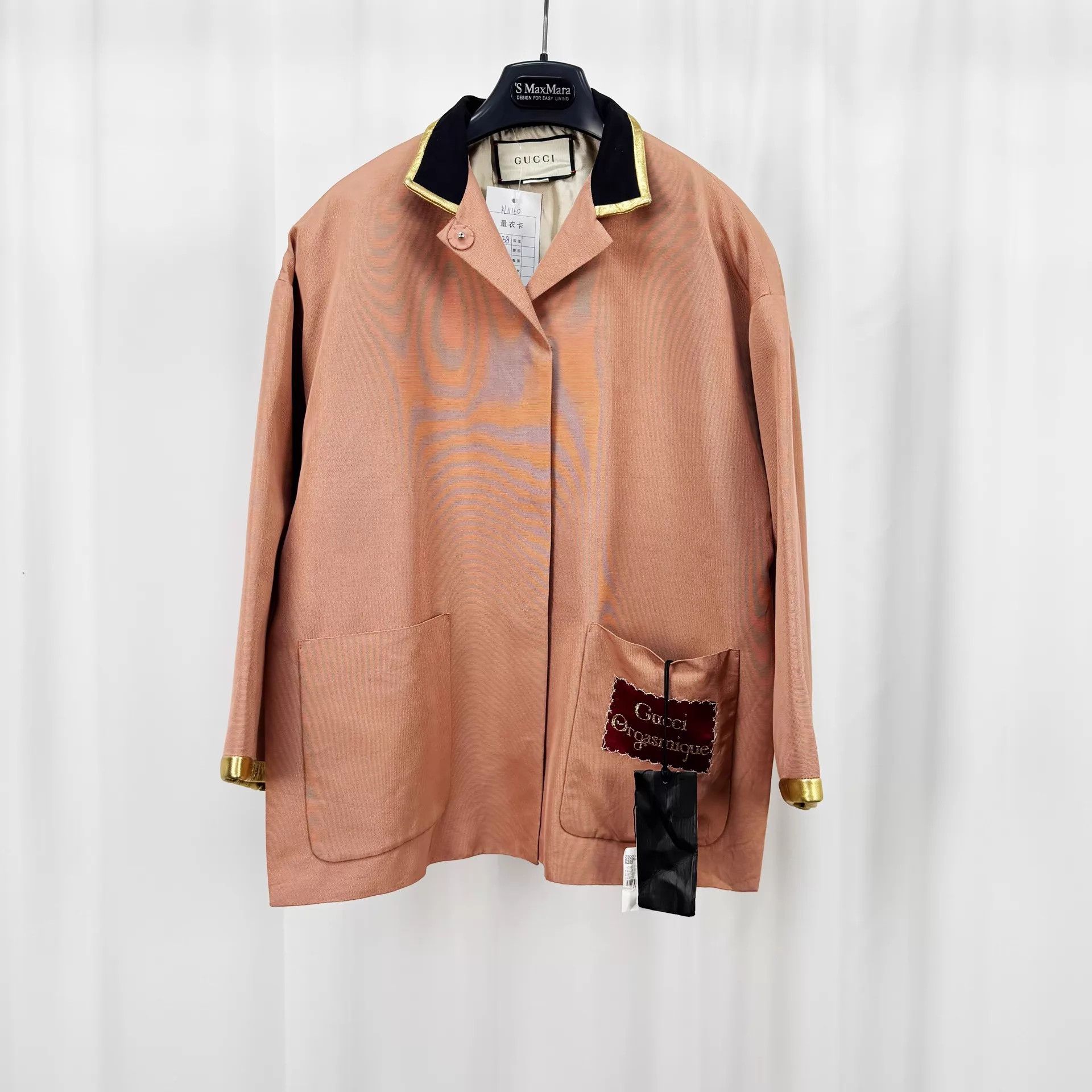 Gucci Gucci Gold Thread Embroidered Logo Jacket 38 New Size XS / US 0-2 / IT 36-38 - 1 Thumbnail
