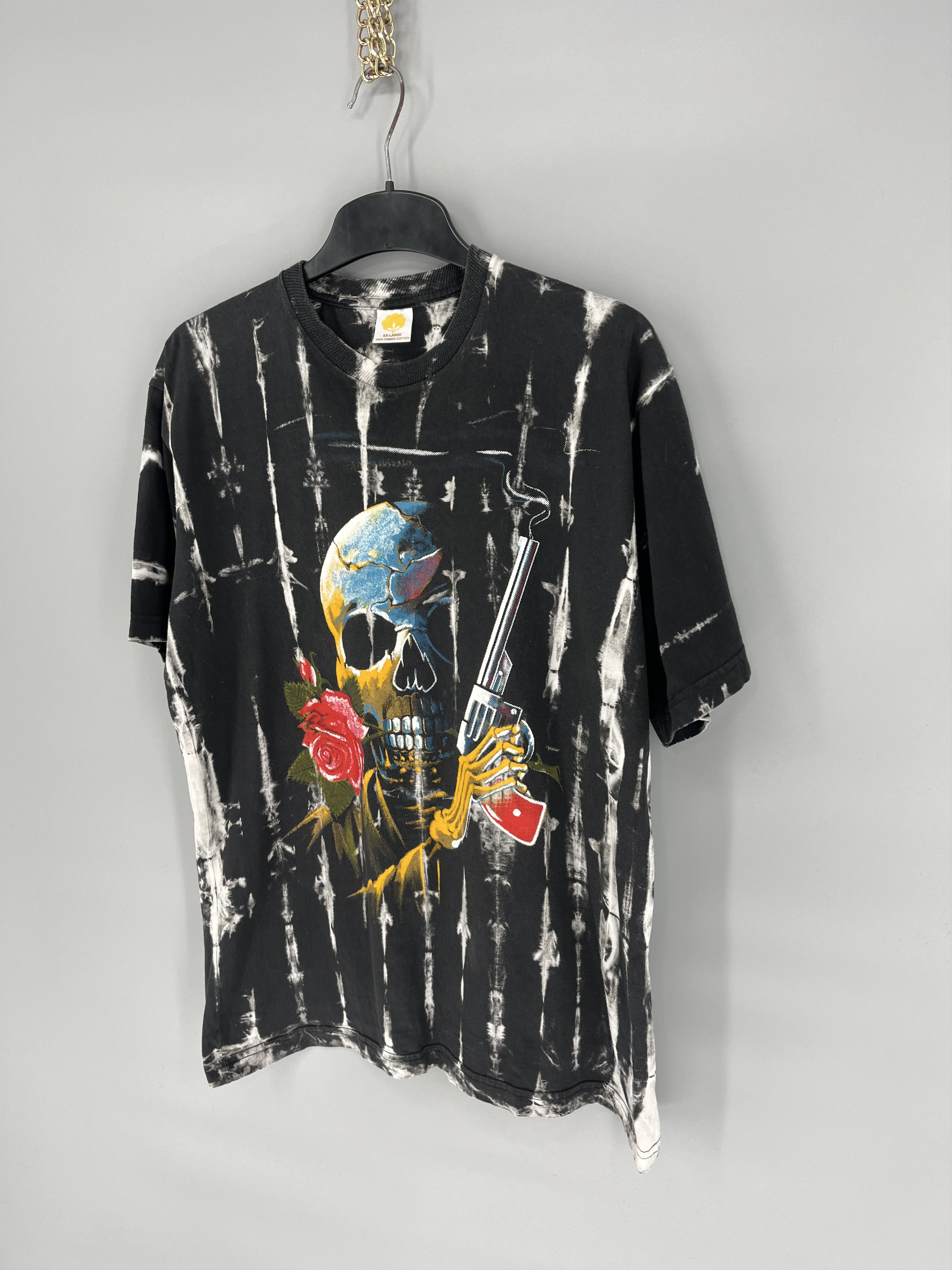 Band Tees × Guns N' Roses × Vintage Vintage Guns N’ Roses 🌹 Big Logo Double Sided T-Shirt Size US L / EU 52-54 / 3 - 4 Thumbnail