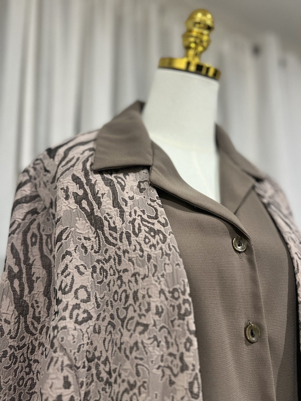 Other Vintage Miss Dorby Faux-Layered Blouse & Blazer Combo Size M / US 6-8 / IT 42-44 - 4 Thumbnail