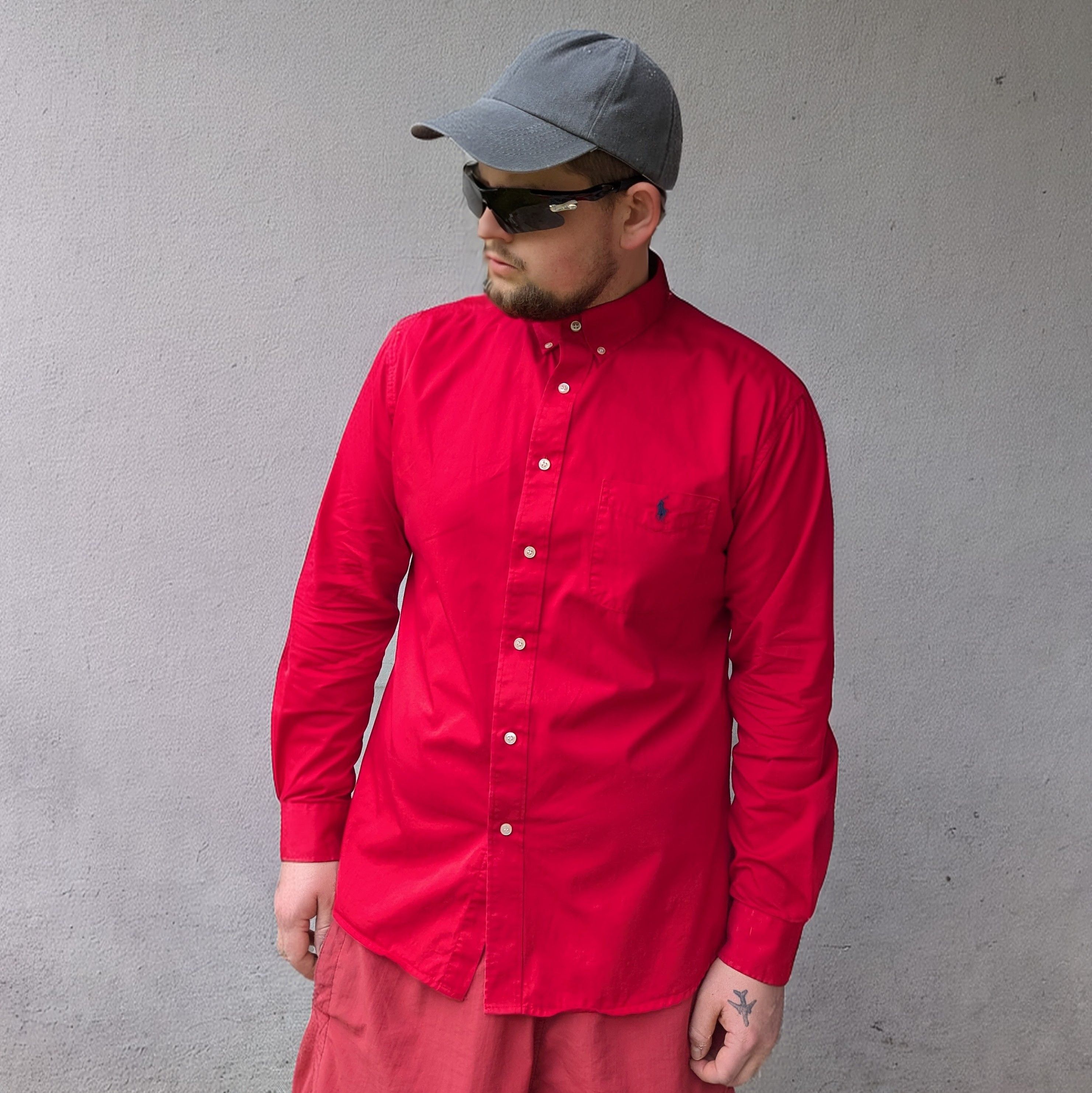 Polo Ralph Lauren × Vintage Polo Ralph Lauren Vintage Men's Red Long Sleeve Shirt Size US XL / EU 56 / 4 - 1 Thumbnail