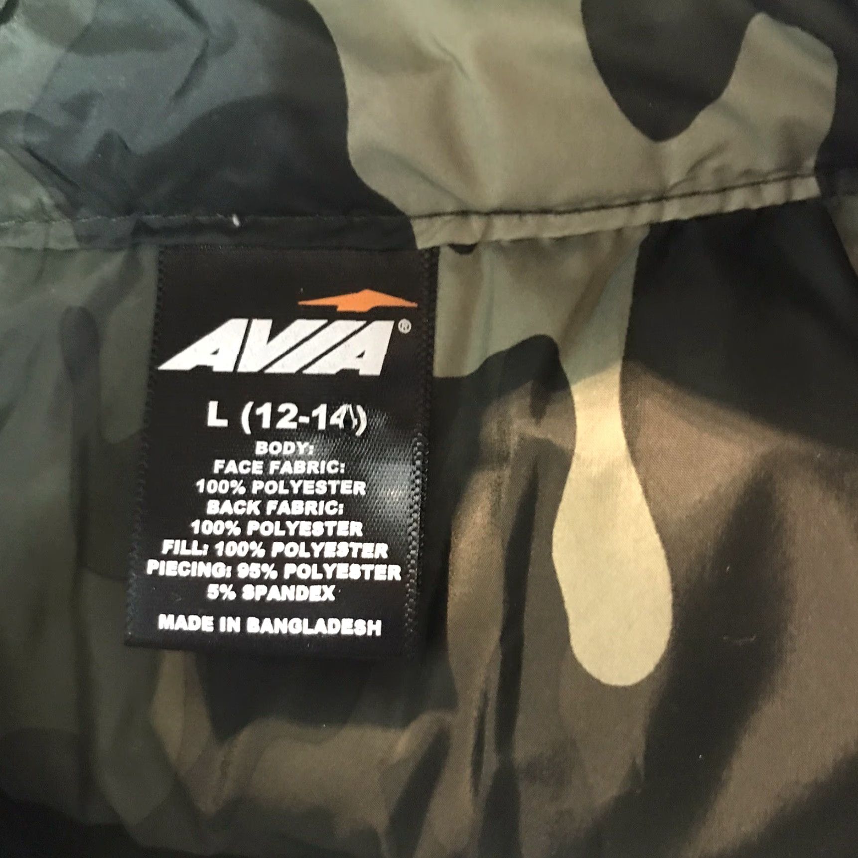 Avia Avia Camo Full Zip Puffer Vest Women's Size L Multicolor Casual Fall Winter Size L / US 10 / IT 46 - 4 Thumbnail