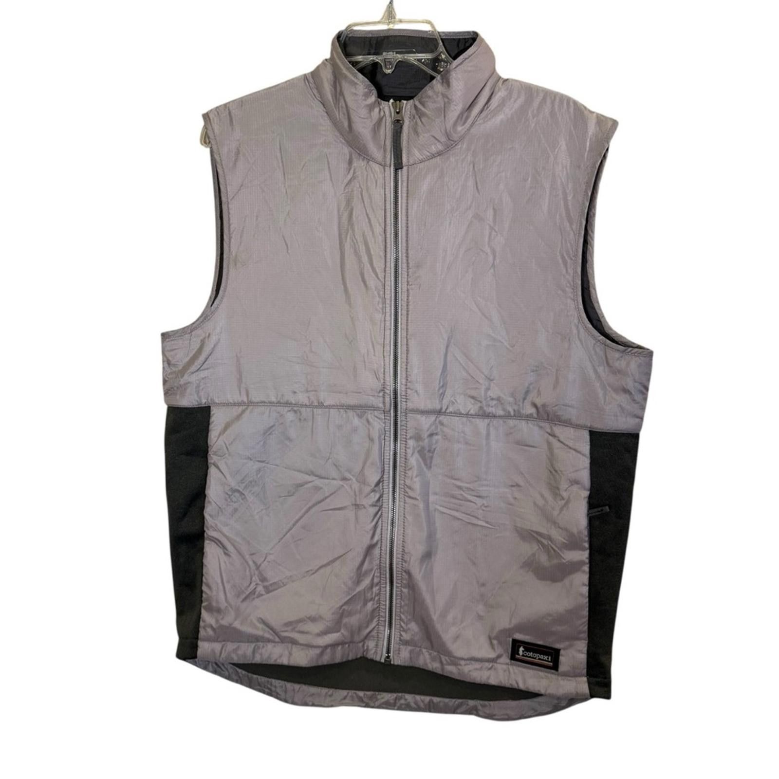 Men’s Cotopaxi Altiplano Gray and Black Polartec Vest Sz L