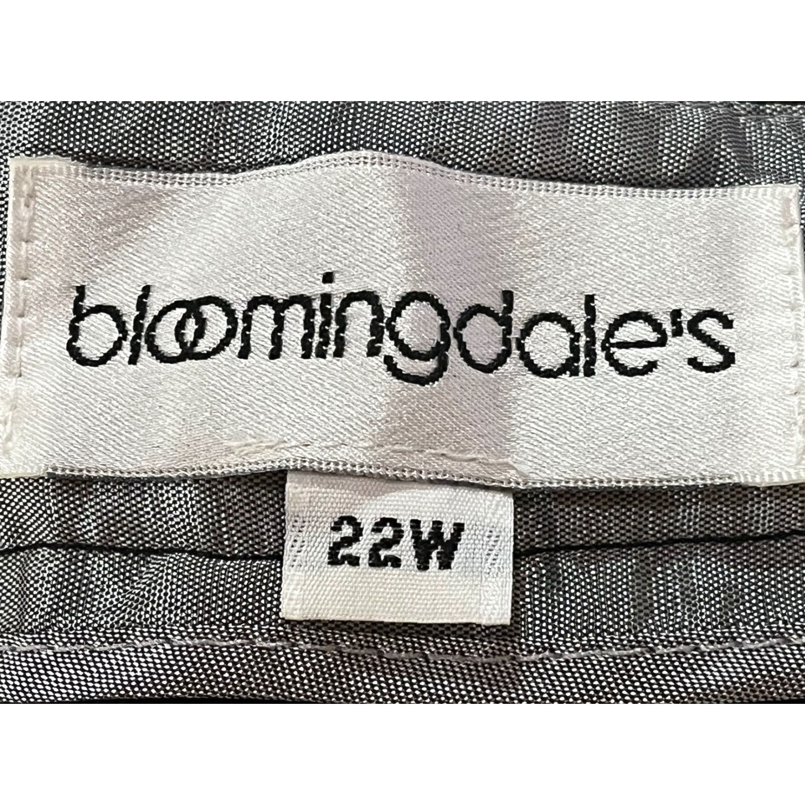 Bloomingdale's Bloomingdale’s Velvet Pants Sz 22W Plus Black GUC Elastic Sides Flat Front USA Size 40" / US 18 - 6 Thumbnail