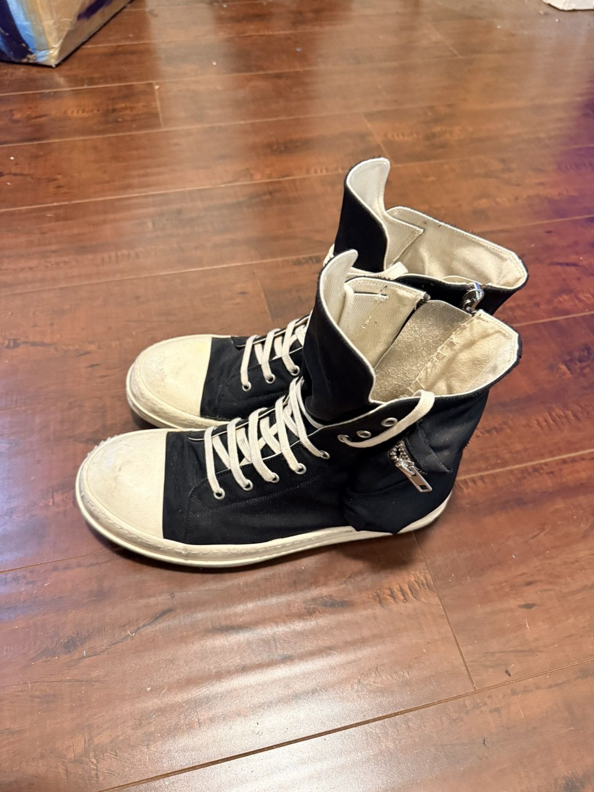 Rick Owens Drkshdw Rick Owens Cargo High top Ramones Size US 10.5 / EU 43-44 - 4 Thumbnail