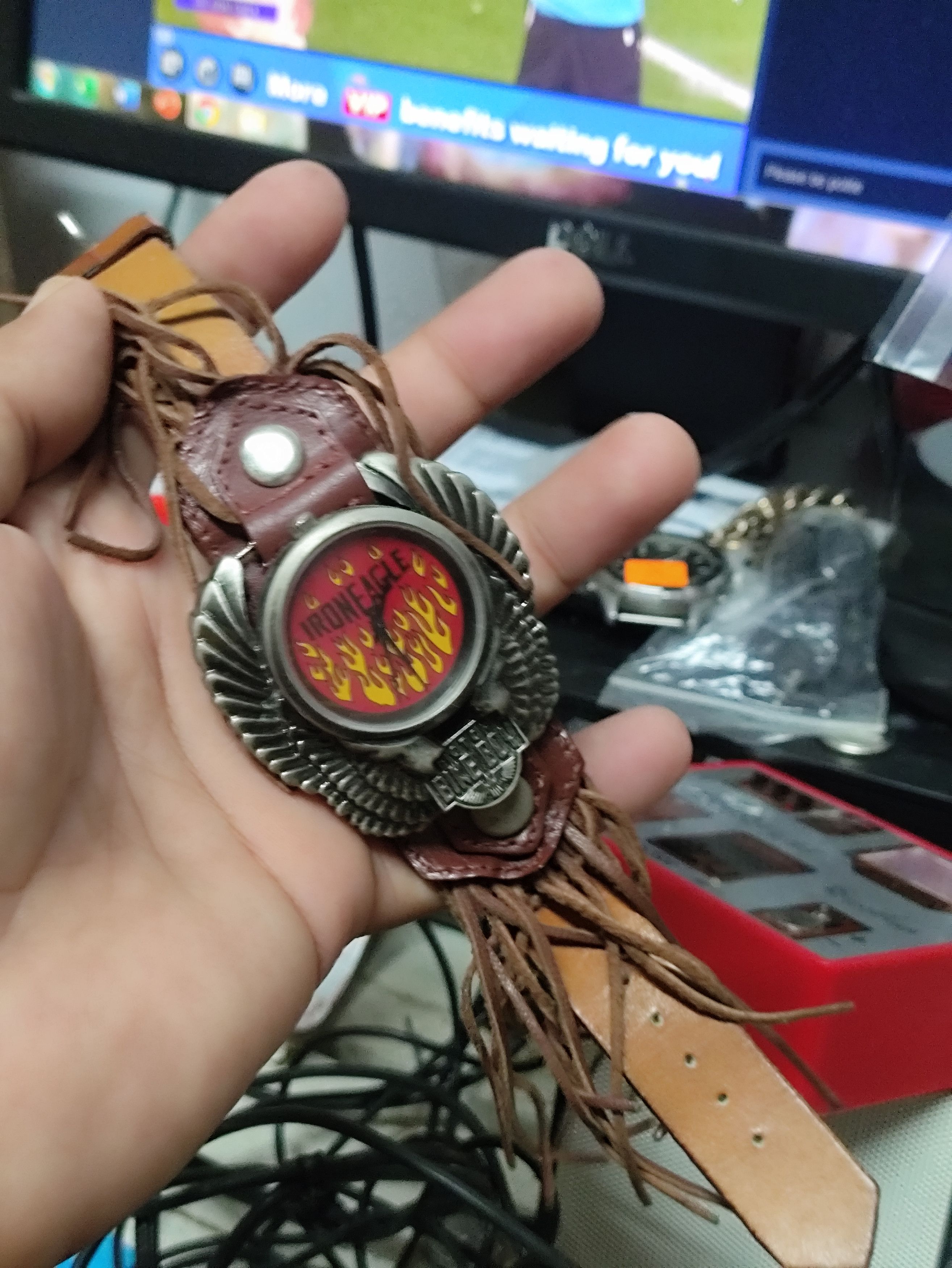 Designer × Vintage Rare Stuff Iron Eagle MOTOR BIKE BOY Very ❌ HARLEY DAVIDSON Size ONE SIZE - 10 Thumbnail