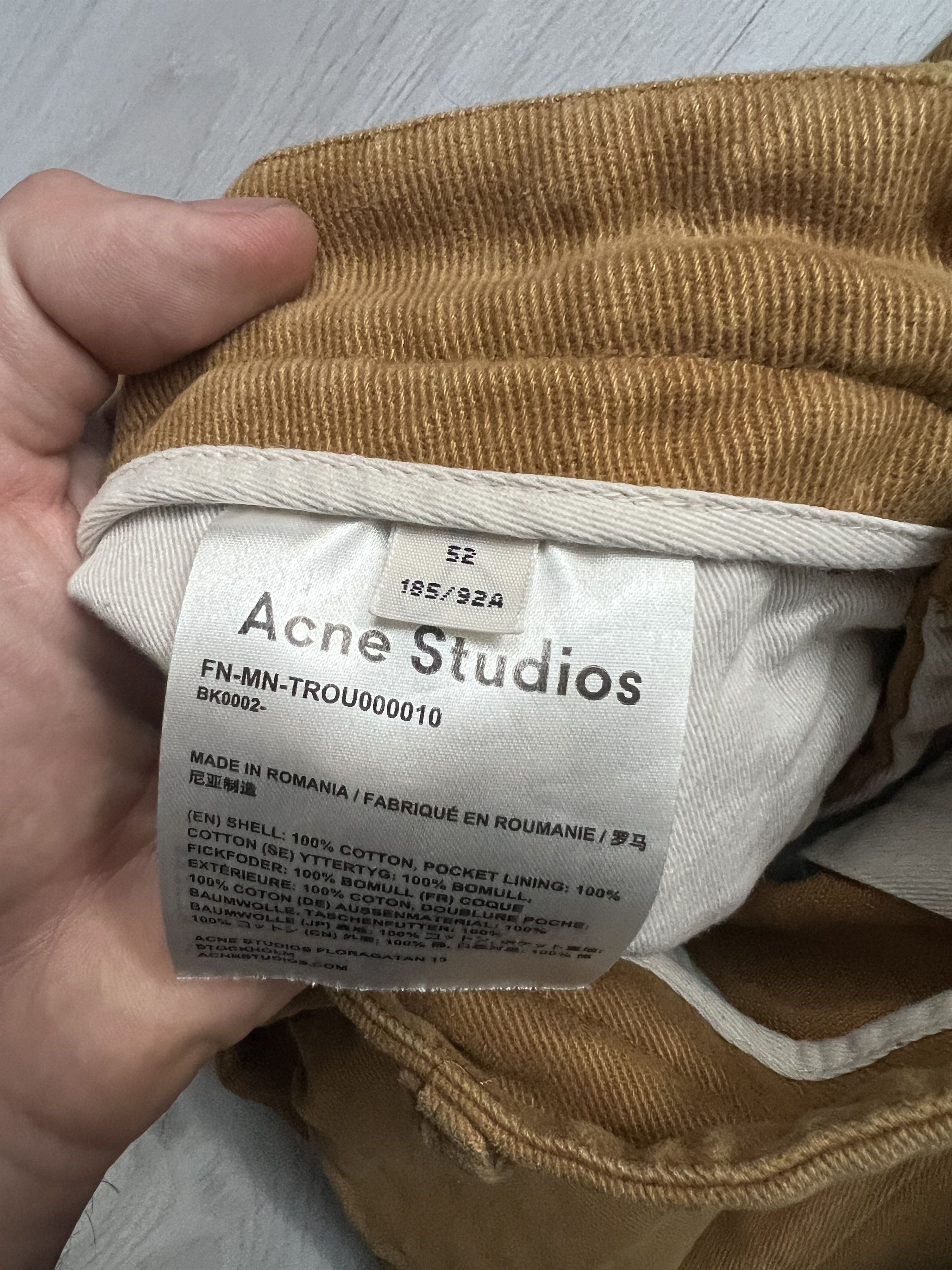 Acne Studios Acne Studios Wide Pants Mustard Yellow Size US 36 / EU 52 - 5 Thumbnail