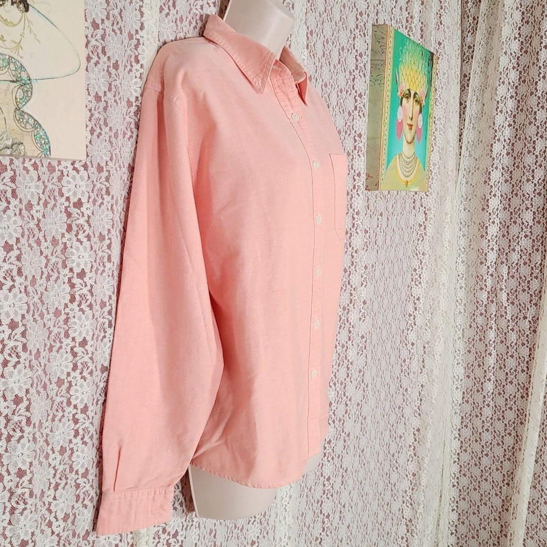 L.L. Bean L. L. bean pastel pink button down shirt size medium Size M / US 6-8 / IT 42-44 - 2 Thumbnail