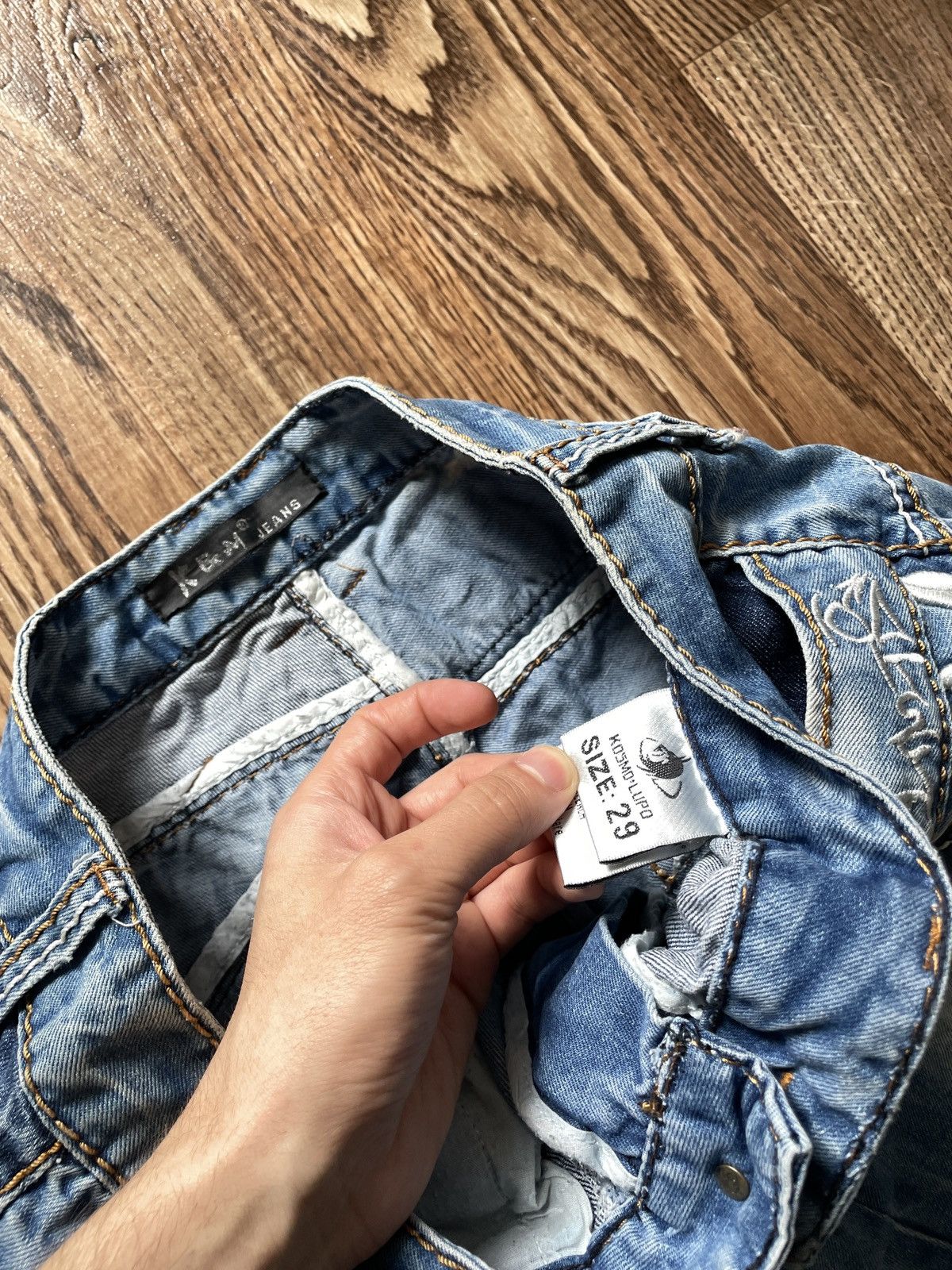 Japanese Brand Vintage Japanese Style KosmoLupo Y2K jeans Size US 29 - 6 Thumbnail