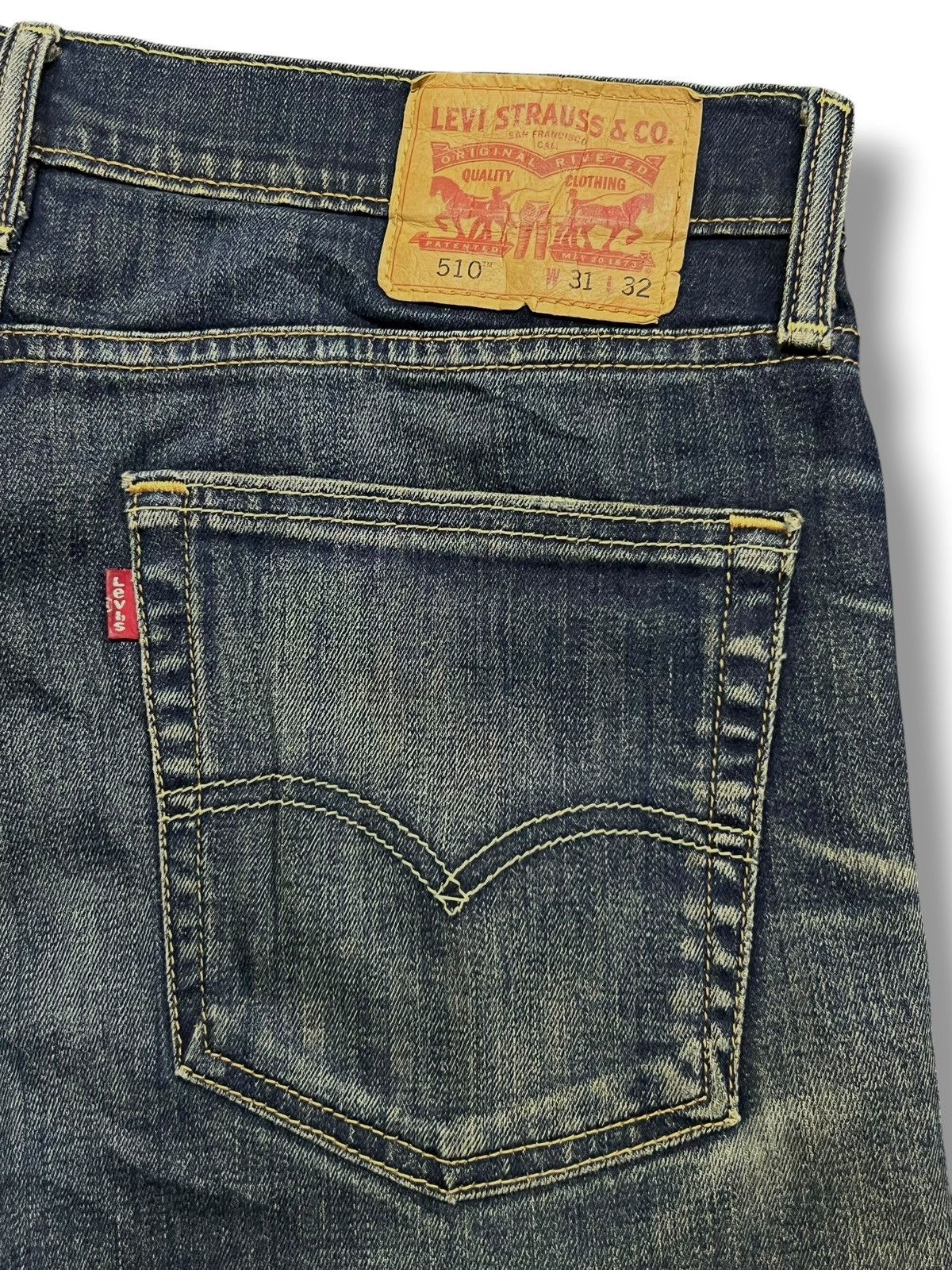 Levi's Vintage Levi’s 510 - Faded Mud Wash, Distressed Denim Size US 34 / EU 50 - 9 Thumbnail