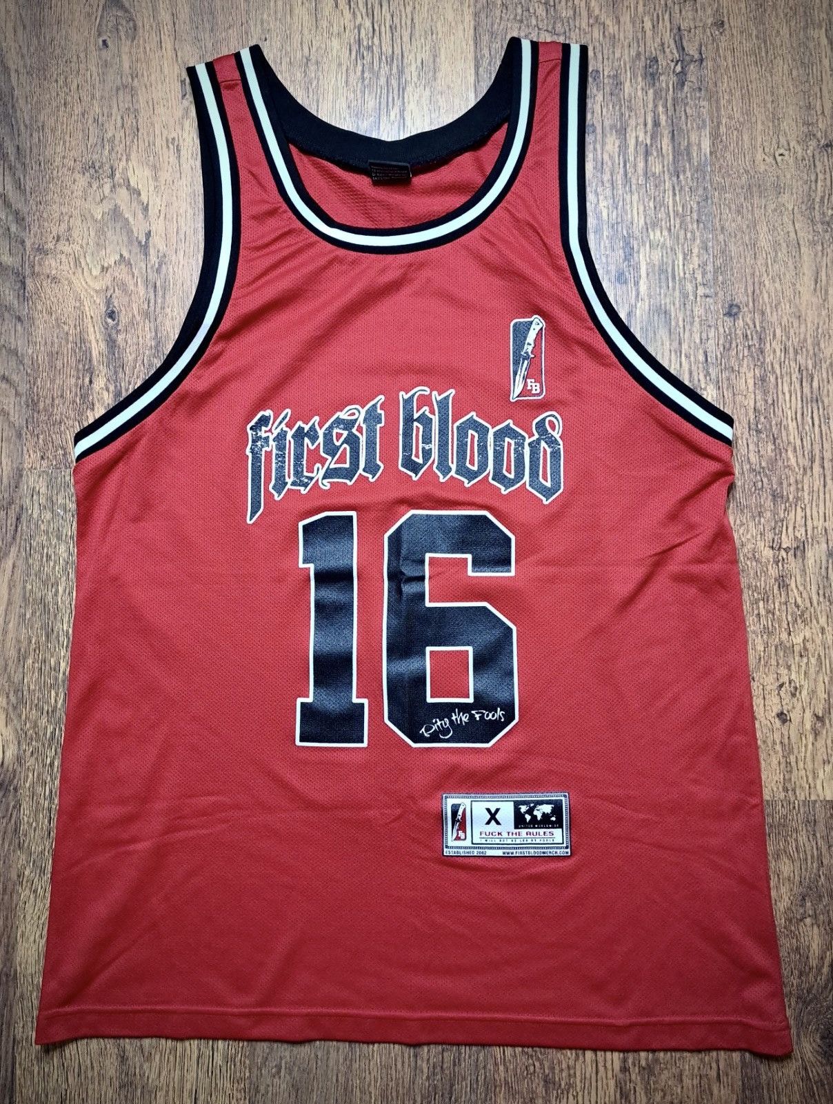 Band Tees FIRST BLOOD x FUCK THE RULES x Jersey 2016 Size US XXL / EU 58 / 5 - 1 Thumbnail