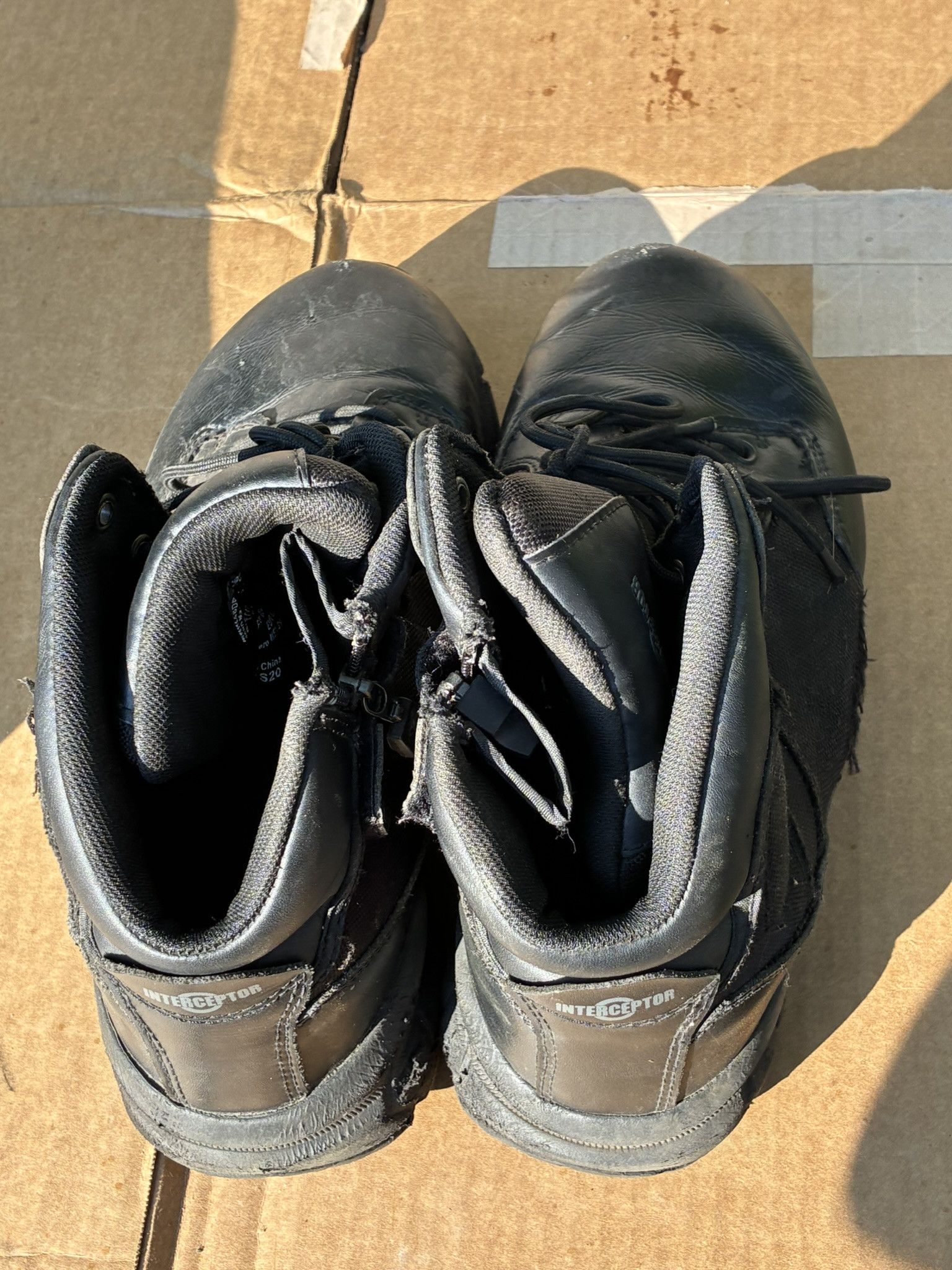 Other Interceptor Zippered 6" Soft Toe Tactical Boots Military Size US 11 / EU 44 - 4 Thumbnail