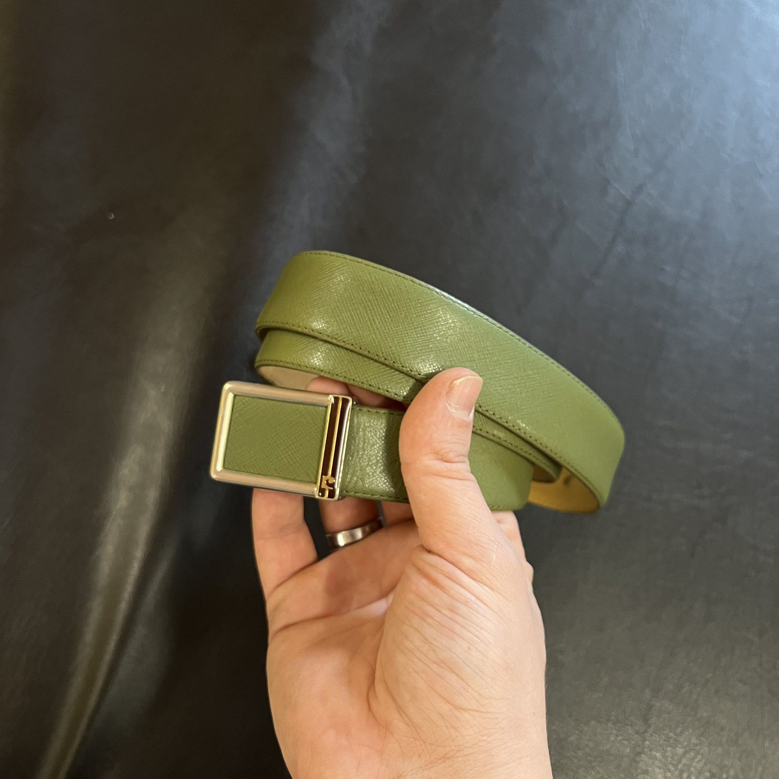 Leather × Pierre Cardin × Vintage Vintage Pierre Cardin Leather Belt Logo 90s Size ONE SIZE - 2 Thumbnail