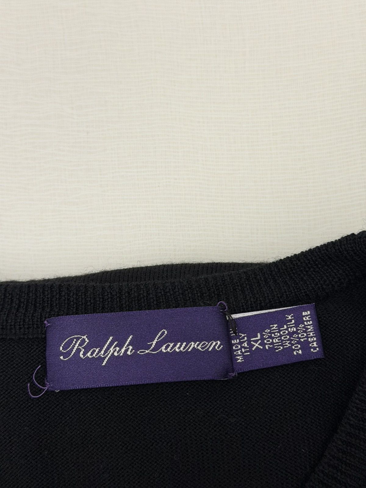 Ralph Lauren Purple Label Ralph Lauren Purple Label Wool Silk Cashmere CrewneckSweater Size US XL / EU 56 / 4 - 2 Thumbnail
