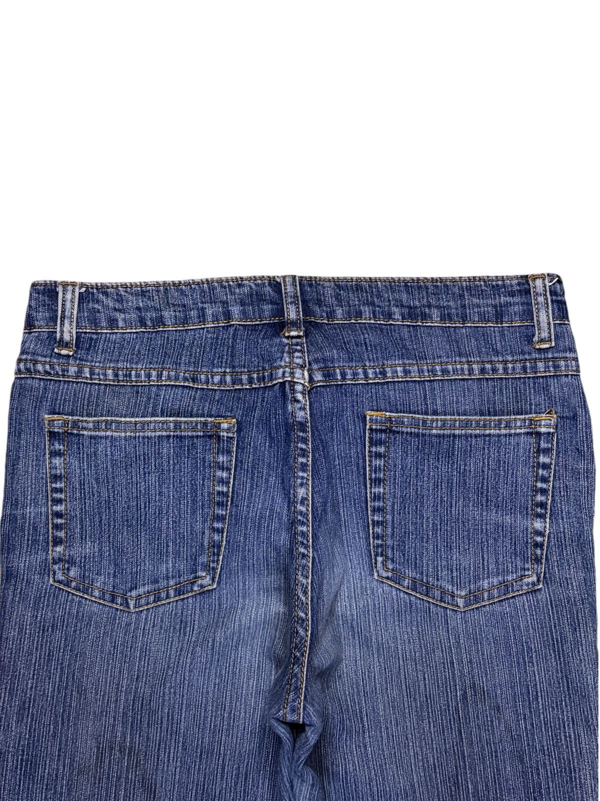 Japanese Brand Vintage Japanese Brand Mud Wash Studded Distress Flare Jeans Size 29" - 8 Thumbnail