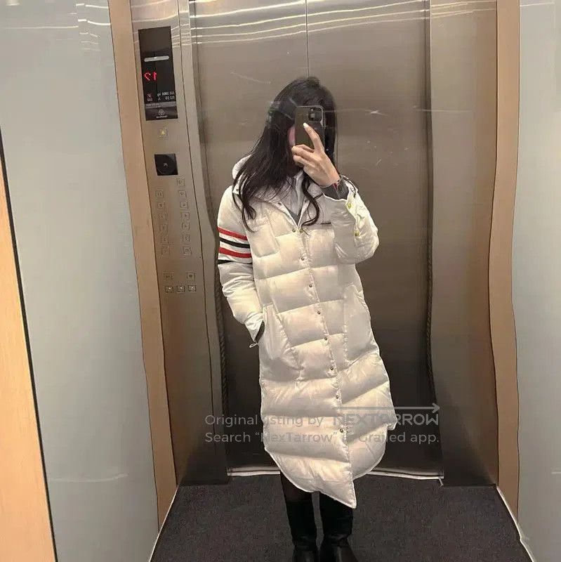 Thom Browne Thom Browne Long White Puffer Coat for Women . Size S / US 4 / IT 40 - 8 Thumbnail