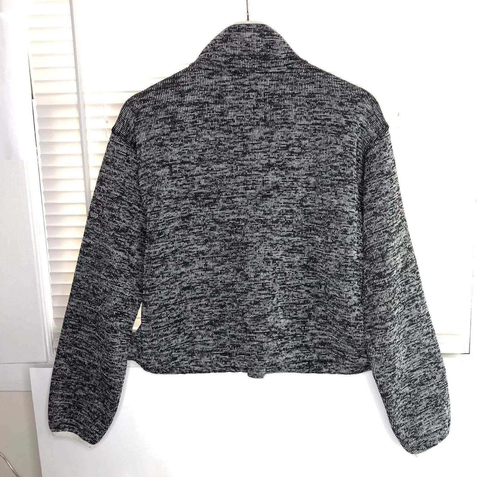 DKNY DKNY Spot Women Crop Sweater XS Fleece Long Sleeve Half-Zip Size XS / US 0-2 / IT 36-38 - 4 Thumbnail