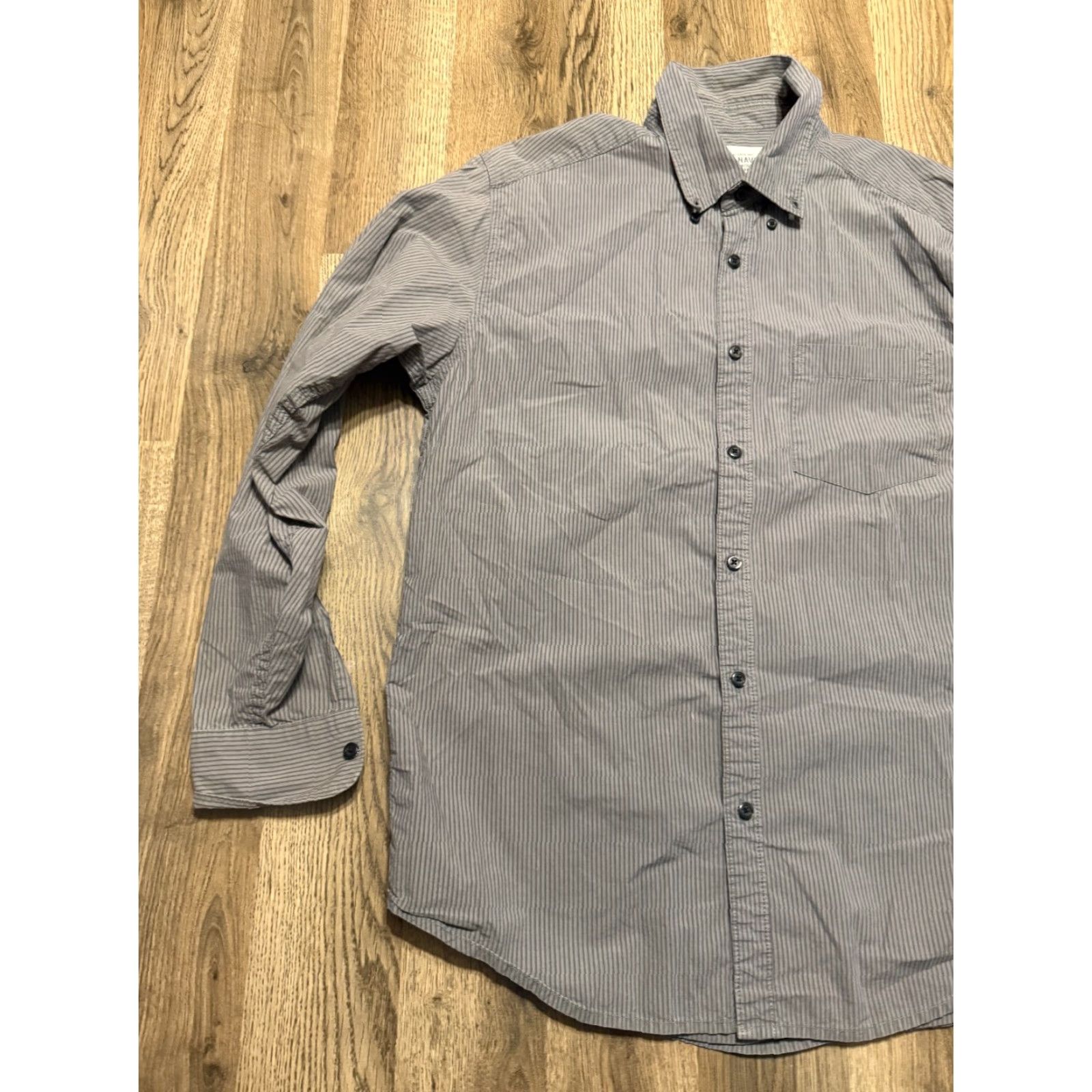 Old Navy Old Navy Shirt Men Medium Gray Long Sleeve Button Up Shirt Size US M / EU 48-50 / 2 - 3 Thumbnail