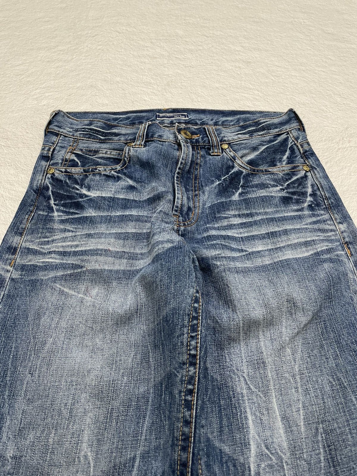 If Six Was Nine × Japanese Brand 2000s Villand Studed Jorts Stonewash Size US 30 / EU 46 - 4 Thumbnail