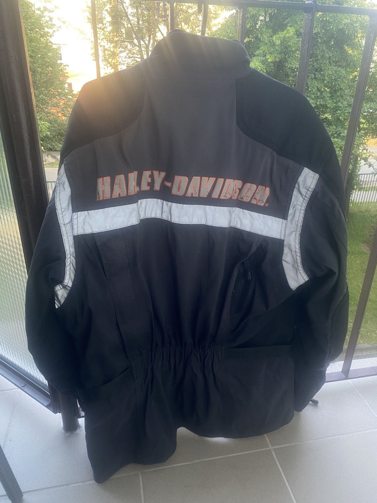 Harley Davidson Vintage harley davidson big logo on back racing jacket 00s Size US M / EU 48-50 / 2 - 4 Thumbnail