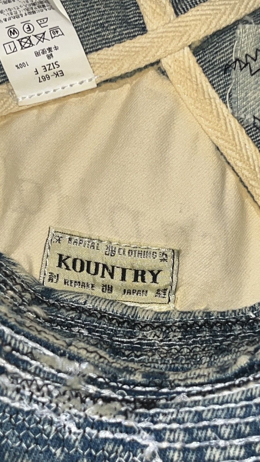 Kapital Kapital Kountry The Old Man and The Sea Boro Bucket Hat Size ONE SIZE - 4 Thumbnail