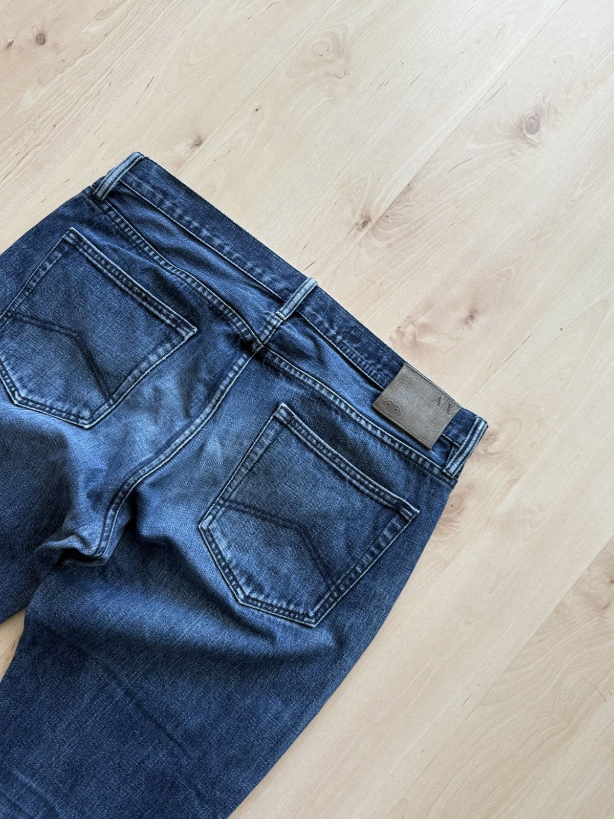 Armani Exchange SS2014 Armani exchange wash denim straight fit jeans Size US 36 / EU 52 - 10 Thumbnail