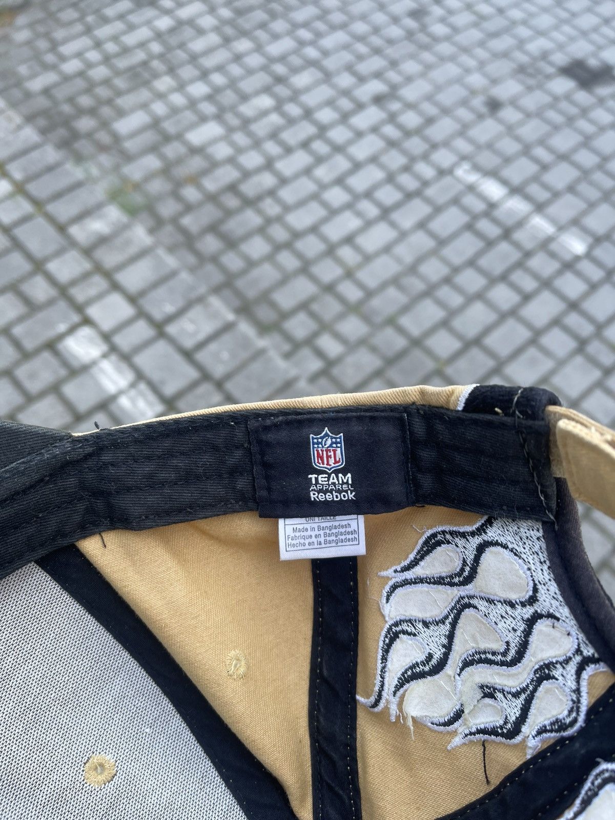 NFL × Reebok New Orleans Saints Hat Cap Reebok NFL Fire Size ONE SIZE - 5 Thumbnail