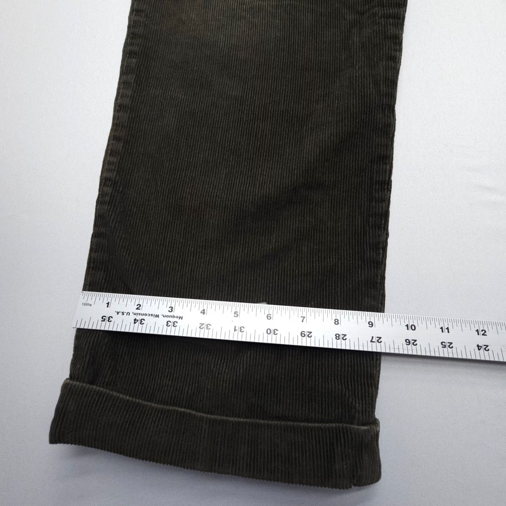 Eddie Bauer Vintage Eddie Bauer Pleated Corduroy Pants Mens 36 x 32 Green Gorp 2000's Size US 36 / EU 52 - 5 Thumbnail