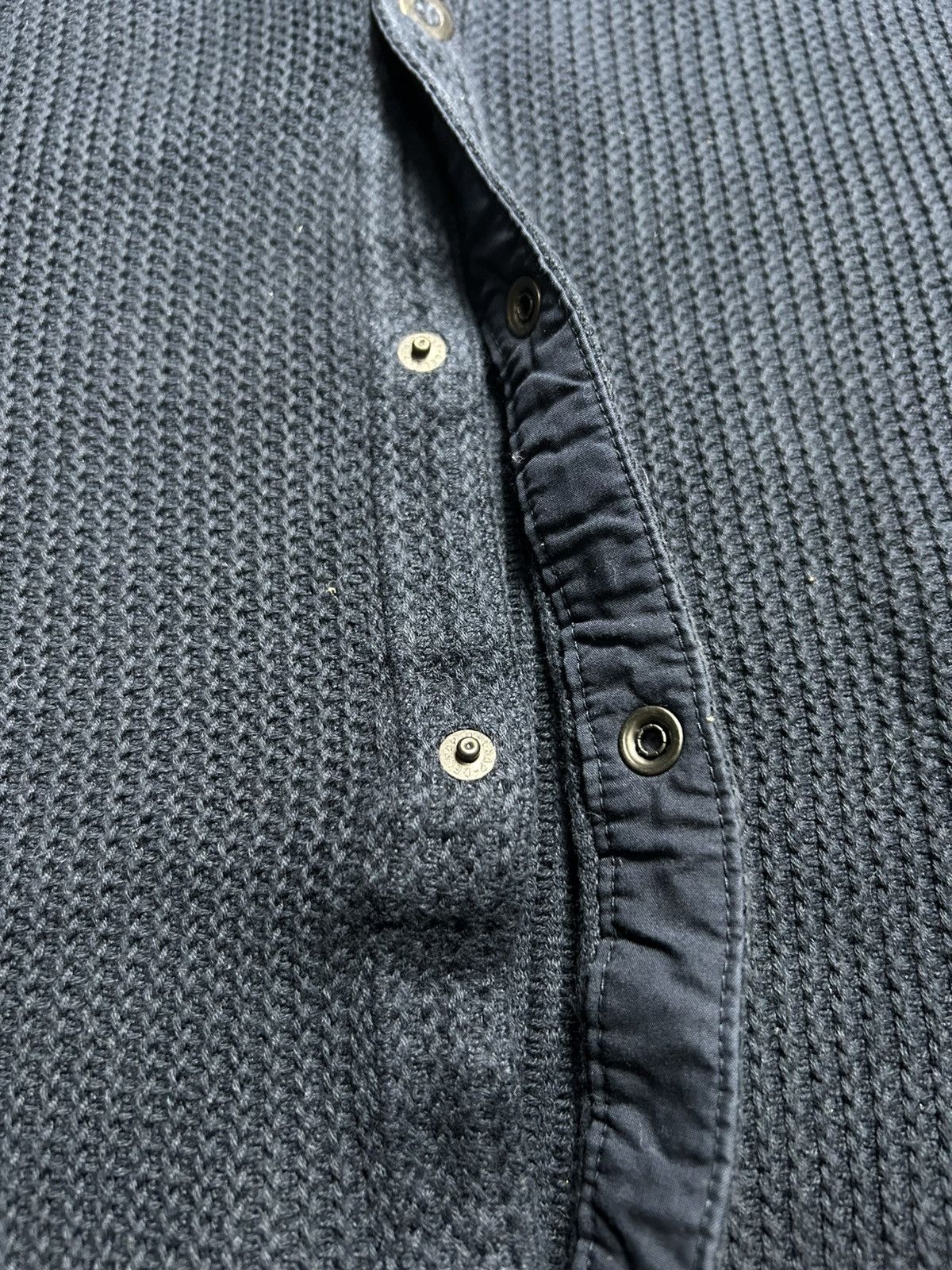 Tornado Mart Zero by Tornado Mart Knit Strap Collar Snap Button Shirt Size US M / EU 48-50 / 2 - 6 Thumbnail