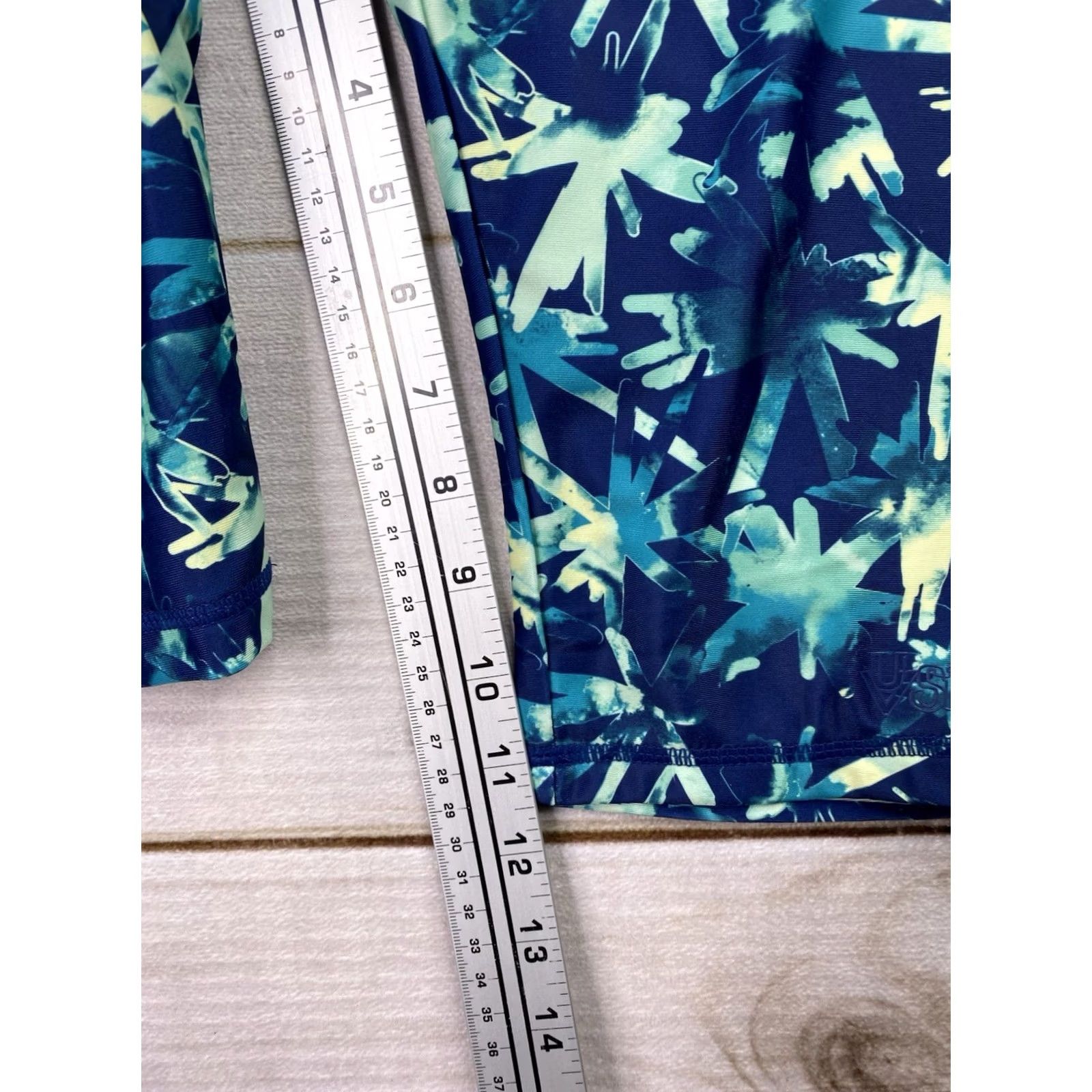 Skin UV Skinz Blue Capris Bottom Womens M UPF 50+ Floral Beach Size 32" / US 10 / IT 46 - 6 Thumbnail