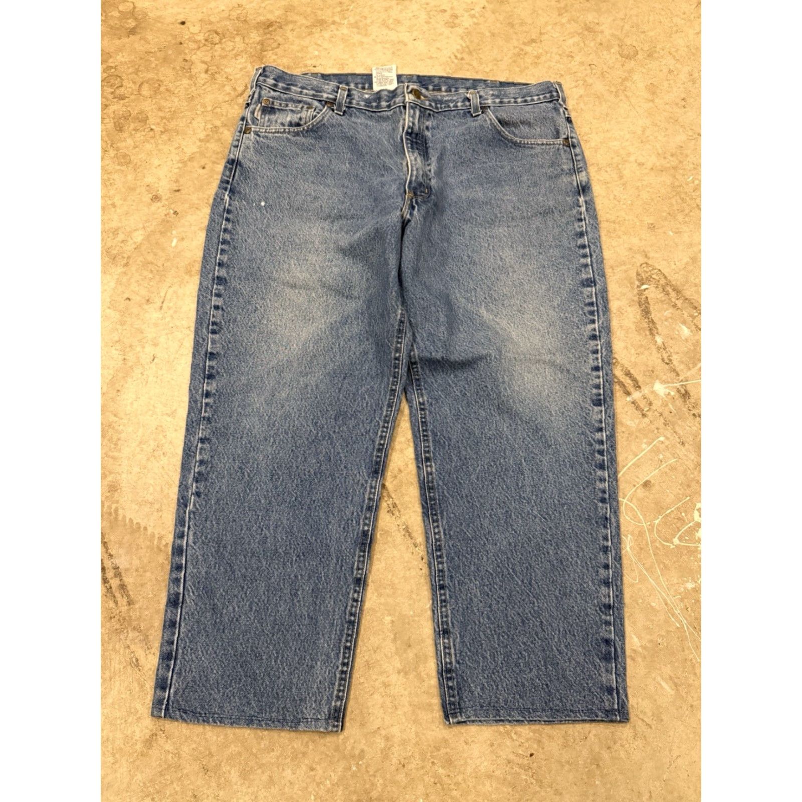 Carhartt VINTAGE Carhartt Jeans Mens 42x28 Fits 40x26 B17-DST Relaxed Fit Blue Denim Size US 40 / EU 56 - 2 Thumbnail