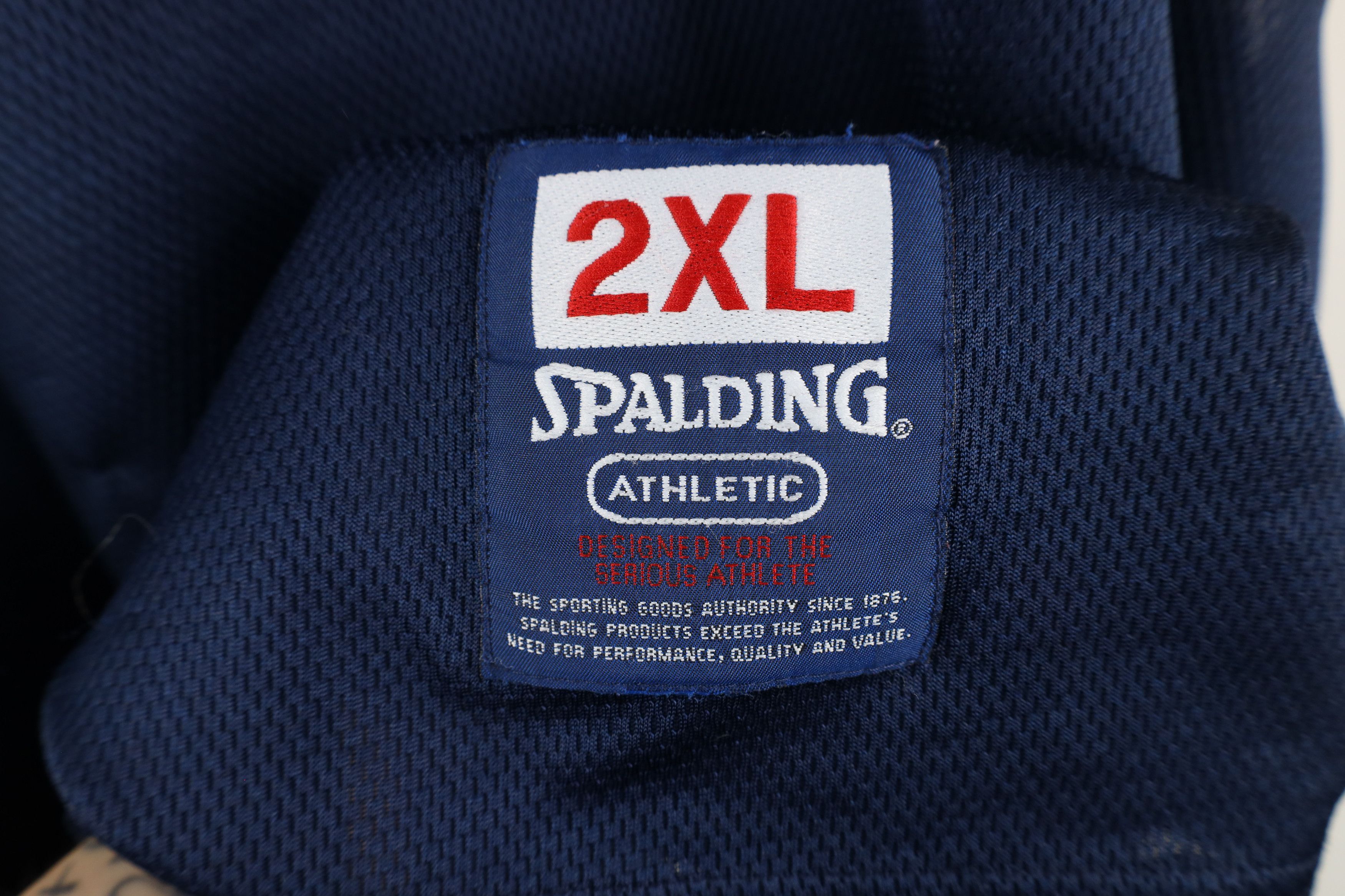 Spalding × Vintage Vintage 90s Spalding Spell Out Muscle Basketball T-Shirt Size US XXL / EU 58 / 5 - 7 Thumbnail