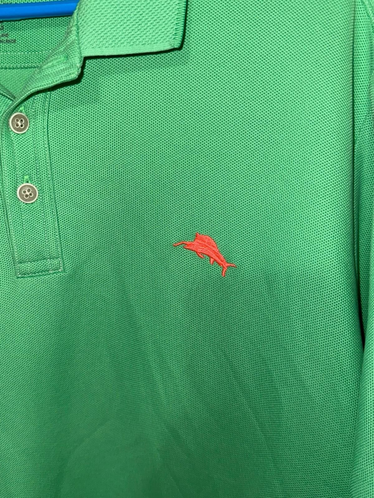 Tommy Bahama Tommy Bahama Island Zone Polo Shirt XL Green Red Marlin Logo Size US XL / EU 56 / 4 - 4 Thumbnail