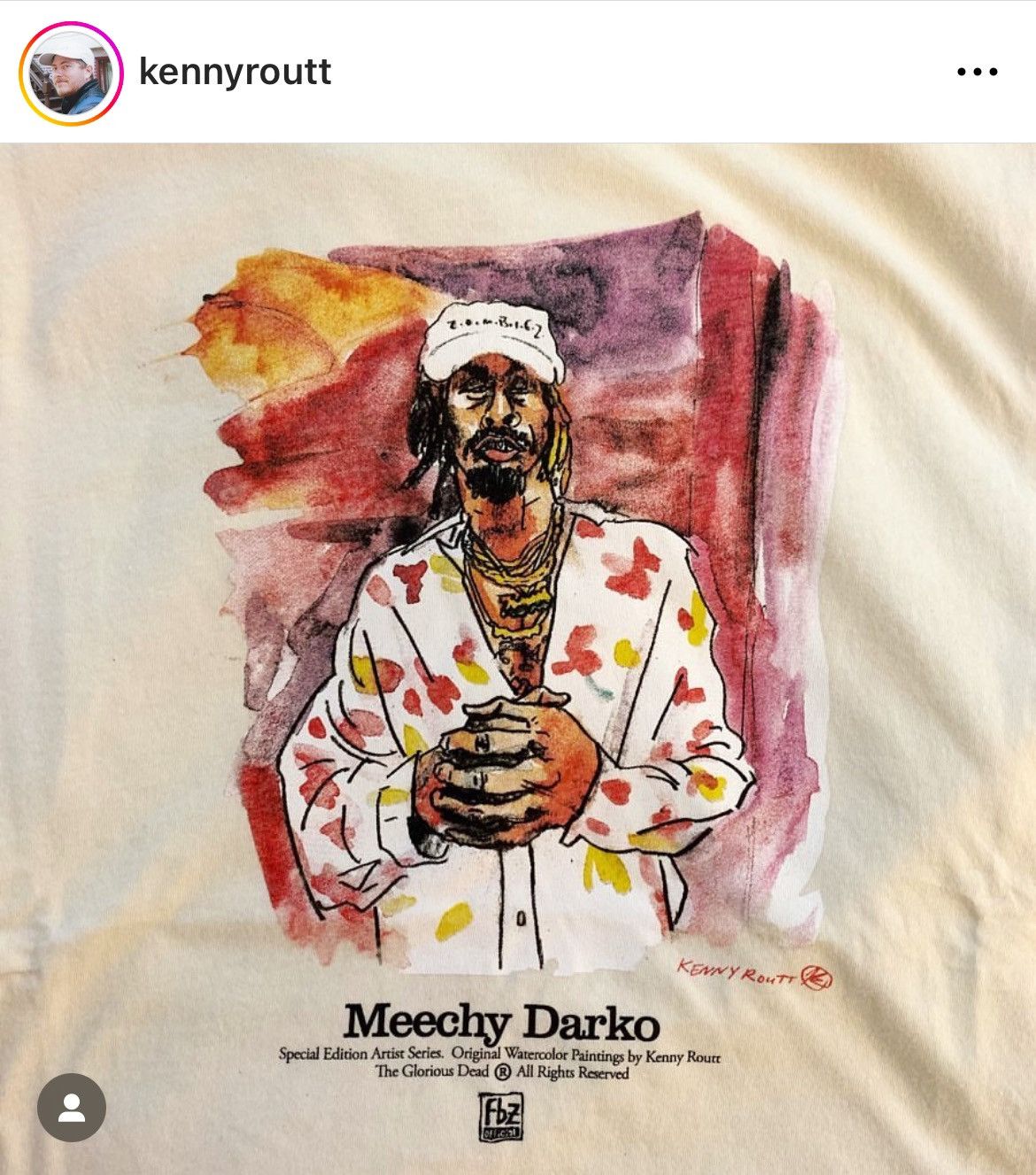 Flatbush Zombies 2019 FBZ ARTiST SERiES KENNY ROUTT MEECHY DARKO TEE Size US XL / EU 56 / 4 - 5 Thumbnail