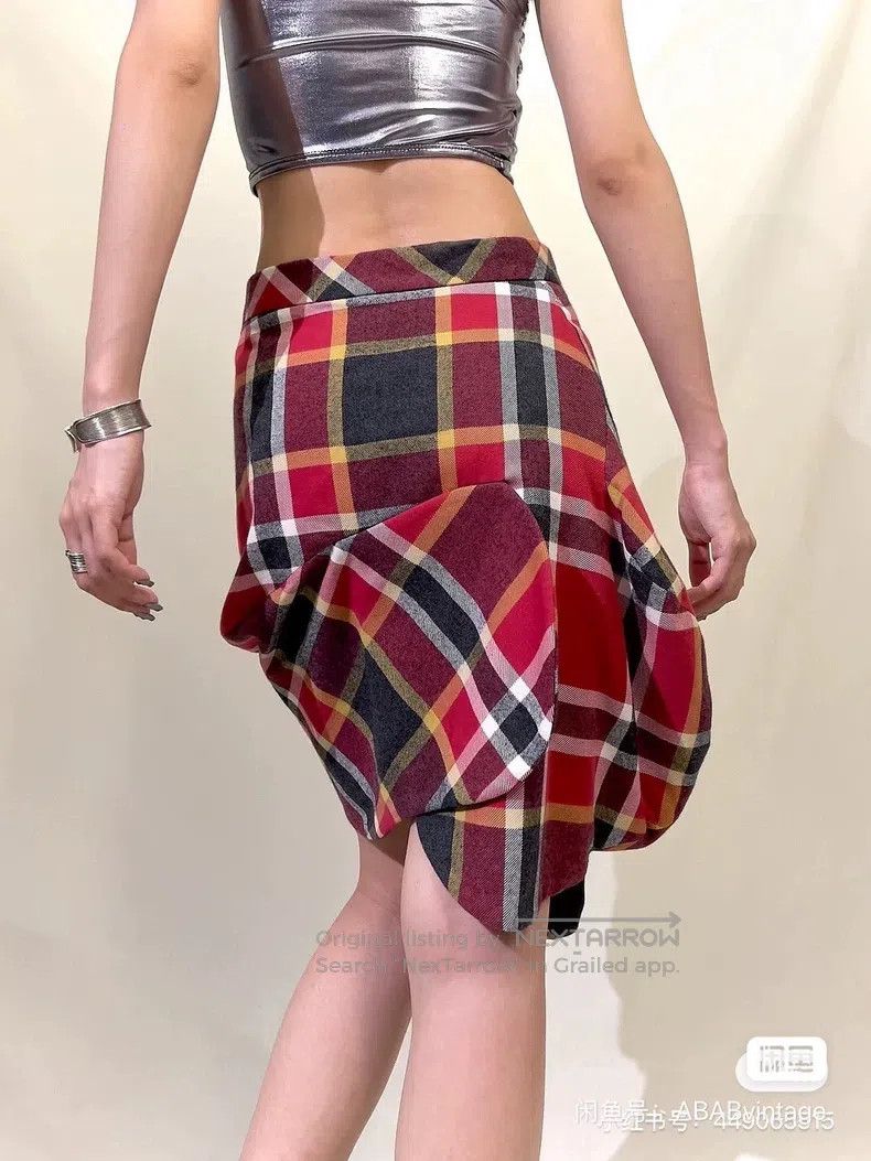 Vivienne Westwood Vivienne Westwood Show model petal skirt asymmetric checke Size 25" / US 0 / IT 36 - 4 Thumbnail