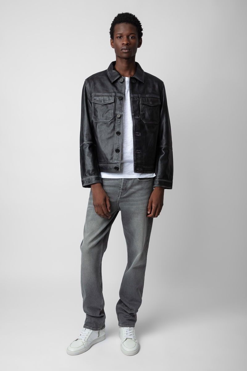 Zadig & Voltaire !DS! SS23 Zadig & Voltaire Lasso Dyed Leather Jacket Size US M / EU 48-50 / 2 - 5 Thumbnail