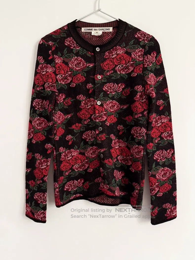Comme des Garcons Comme Des Garcons Rose knitted cardigan Size XS / US 0-2 / IT 36-38 - 7 Thumbnail