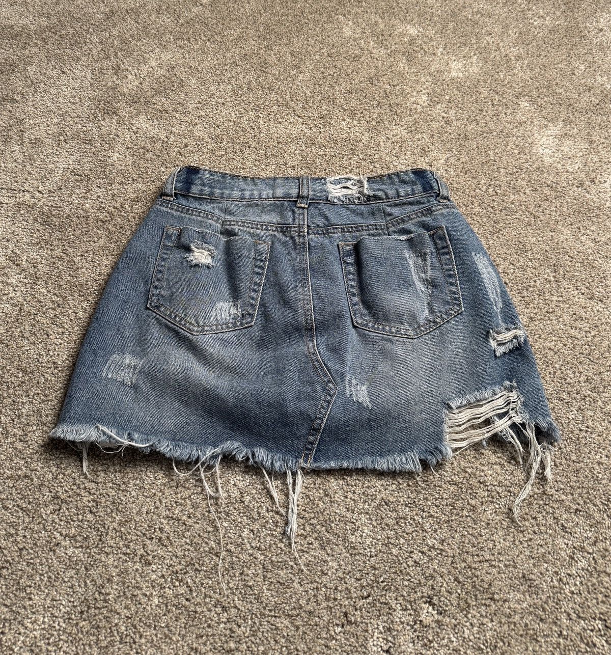 Other LITZ THRASHED DENIM SKIRT Size 26" / US 2 / IT 38 - 5 Thumbnail