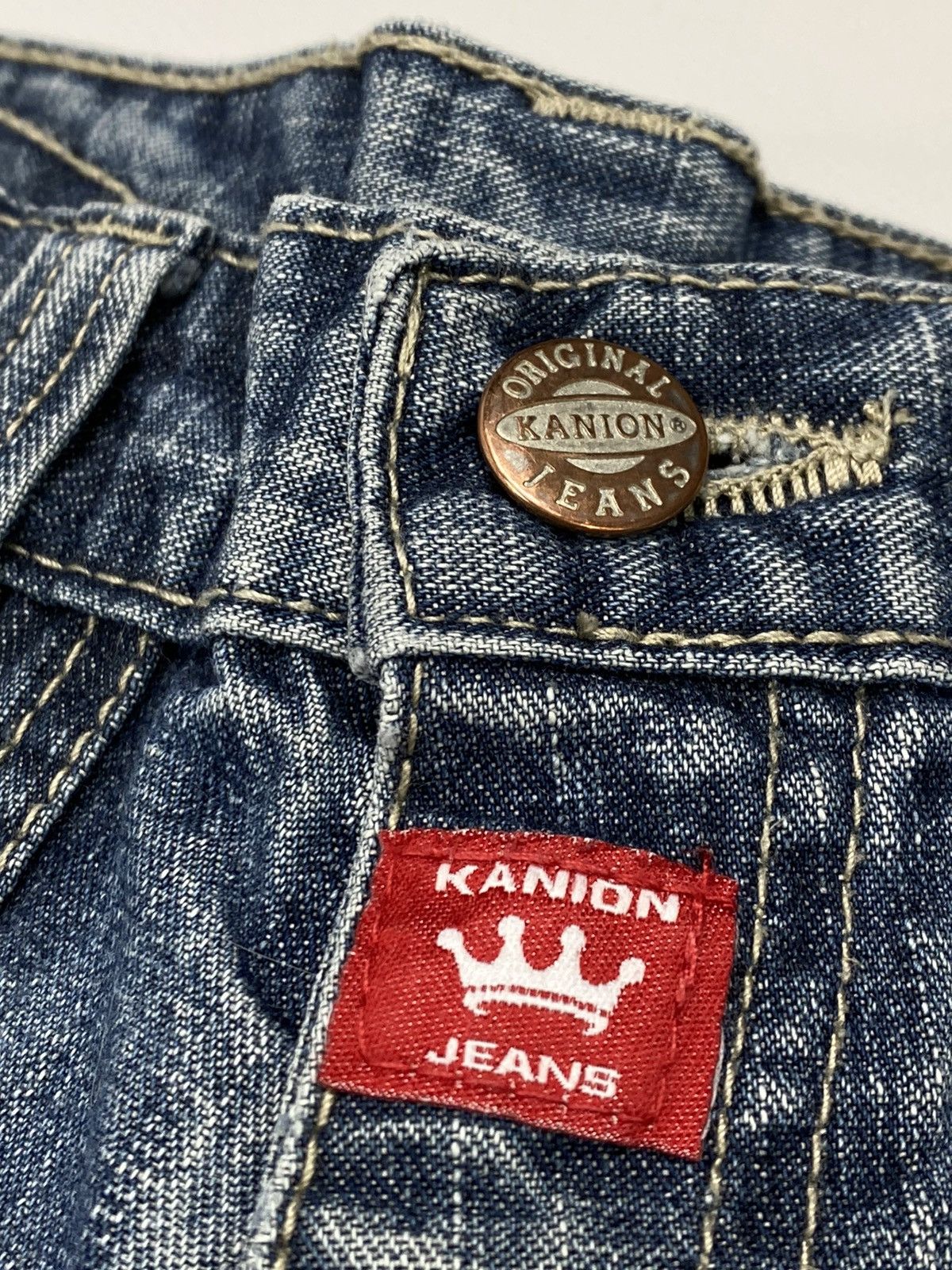 Vintage 🔥LASTDROP🔥 Y2K Double Knees Wide Skateboarding High Pants Size 24" / US 00 / IT 34 - 9 Thumbnail
