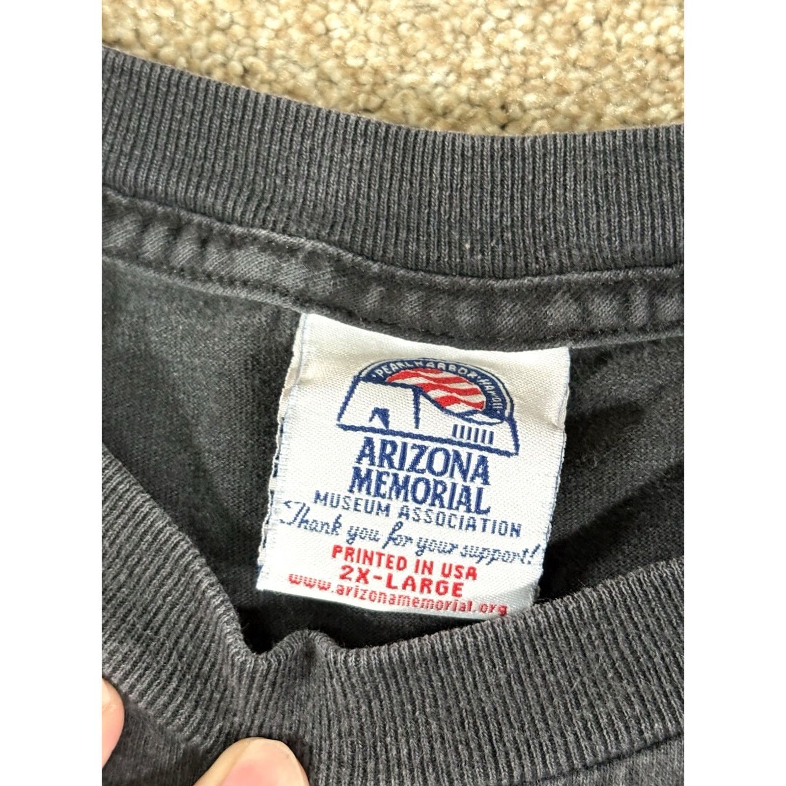 Vintage VINTAGE USS Arizona Memorial Pearl Harbor Hawaii Black T-Shirt Made In USA •Size XXL Size US XXL / EU 58 / 5 - 5 Thumbnail