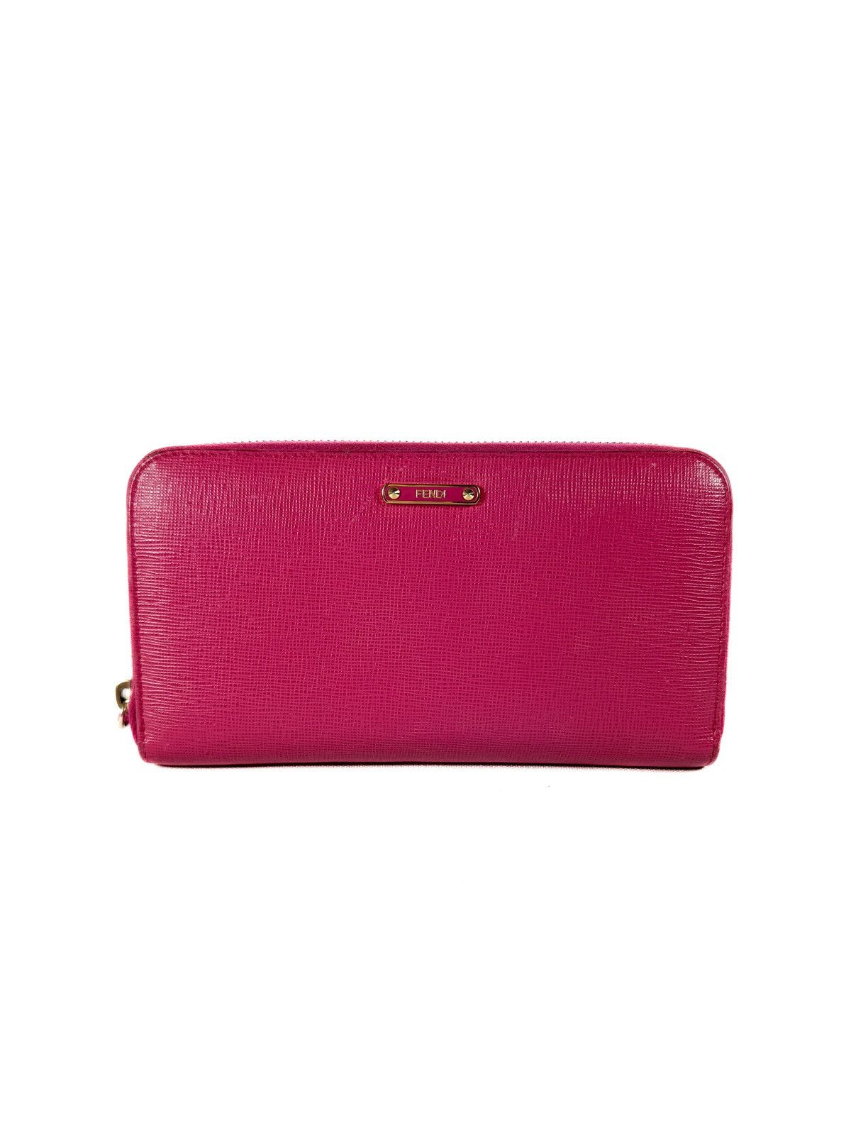 Fendi Fendi Vitello Elite Calfskin Leather Zip Around Long Wallets Size ONE SIZE - 1 Thumbnail