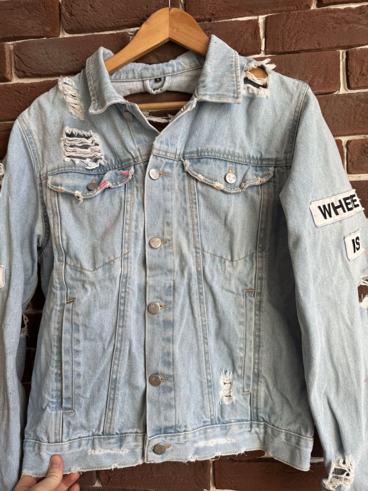 Misbhv Misbhv Denim Jacket Where Is My Mind Distressed Small Size US S / EU 44-46 / 1 - 7 Thumbnail