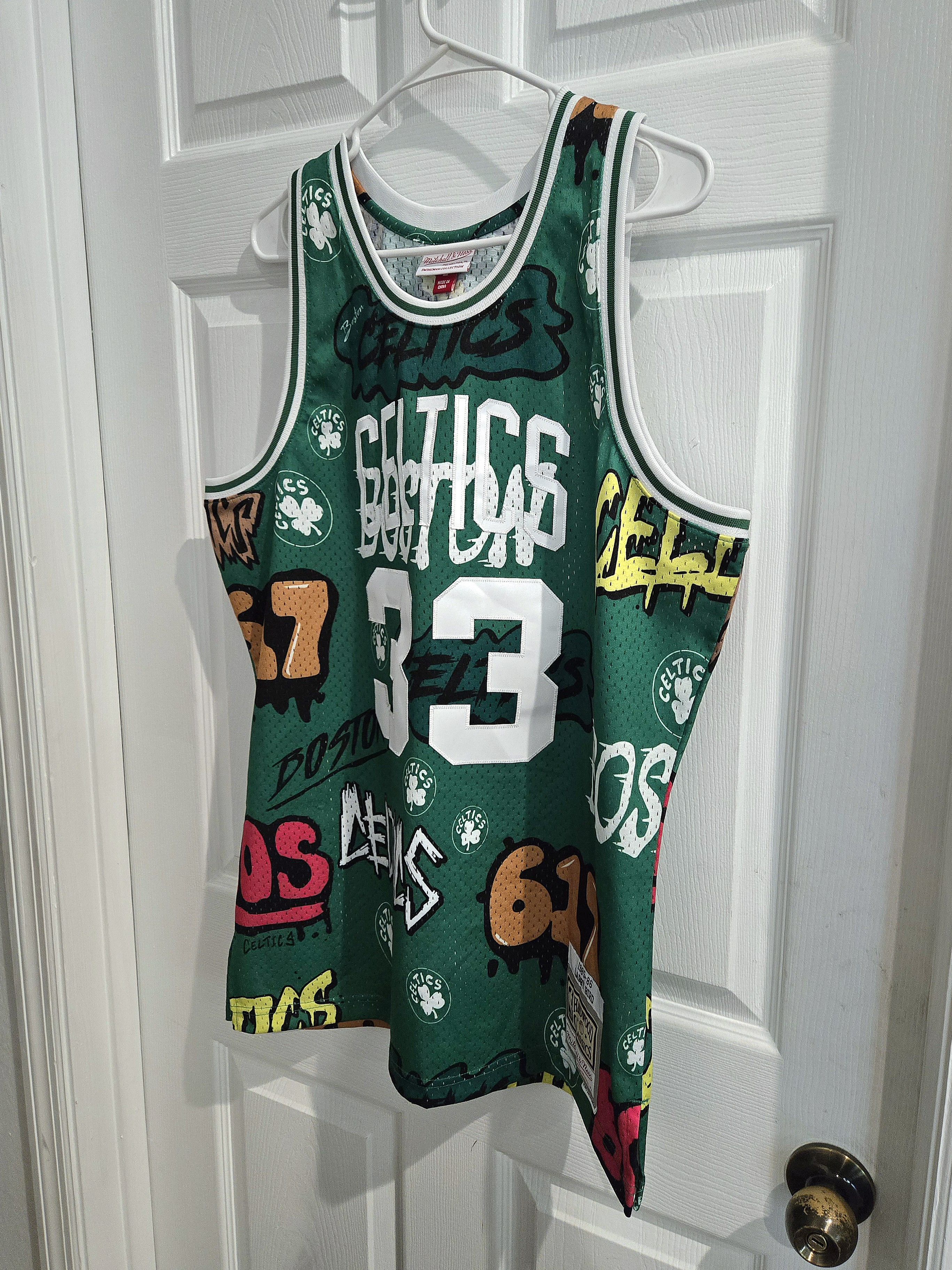 Mitchell & Ness × NBA NBA Larry Bird Boston Celtics Slap Sticker Swingman Jersey Size US L / EU 52-54 / 3 - 3 Thumbnail