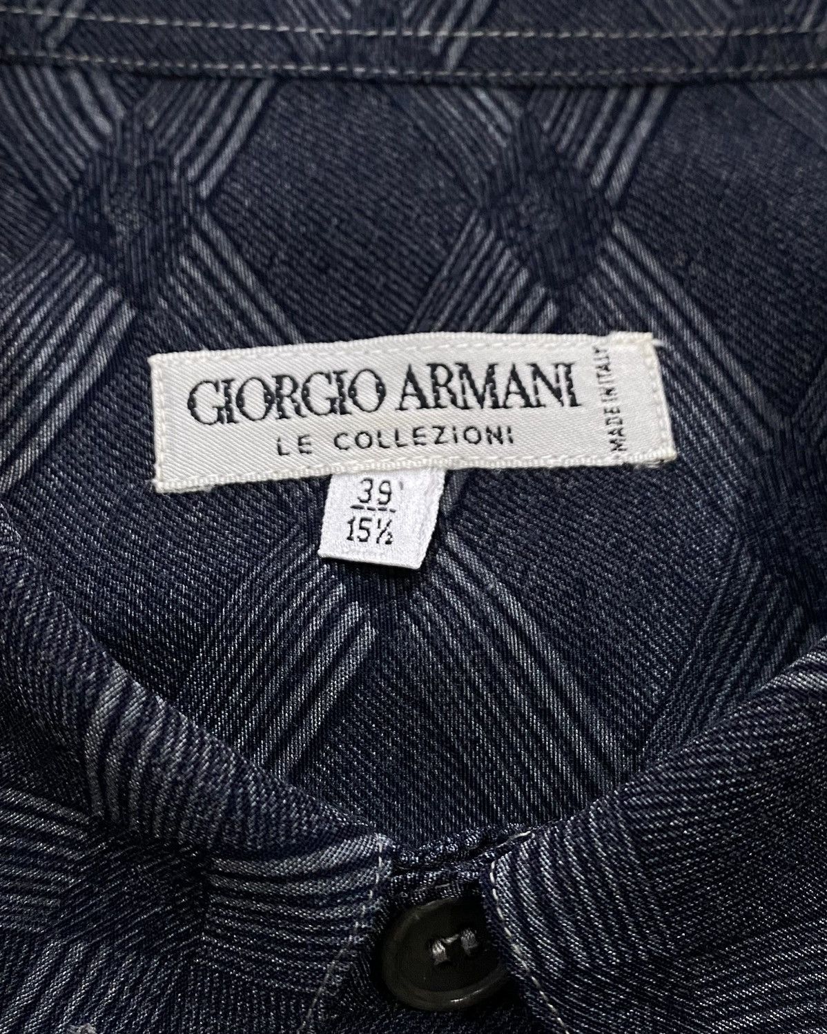 Giorgio Armani Vintage 90’s Giorgio Armani Men Shirt Size US L / EU 52-54 / 3 - 3 Thumbnail