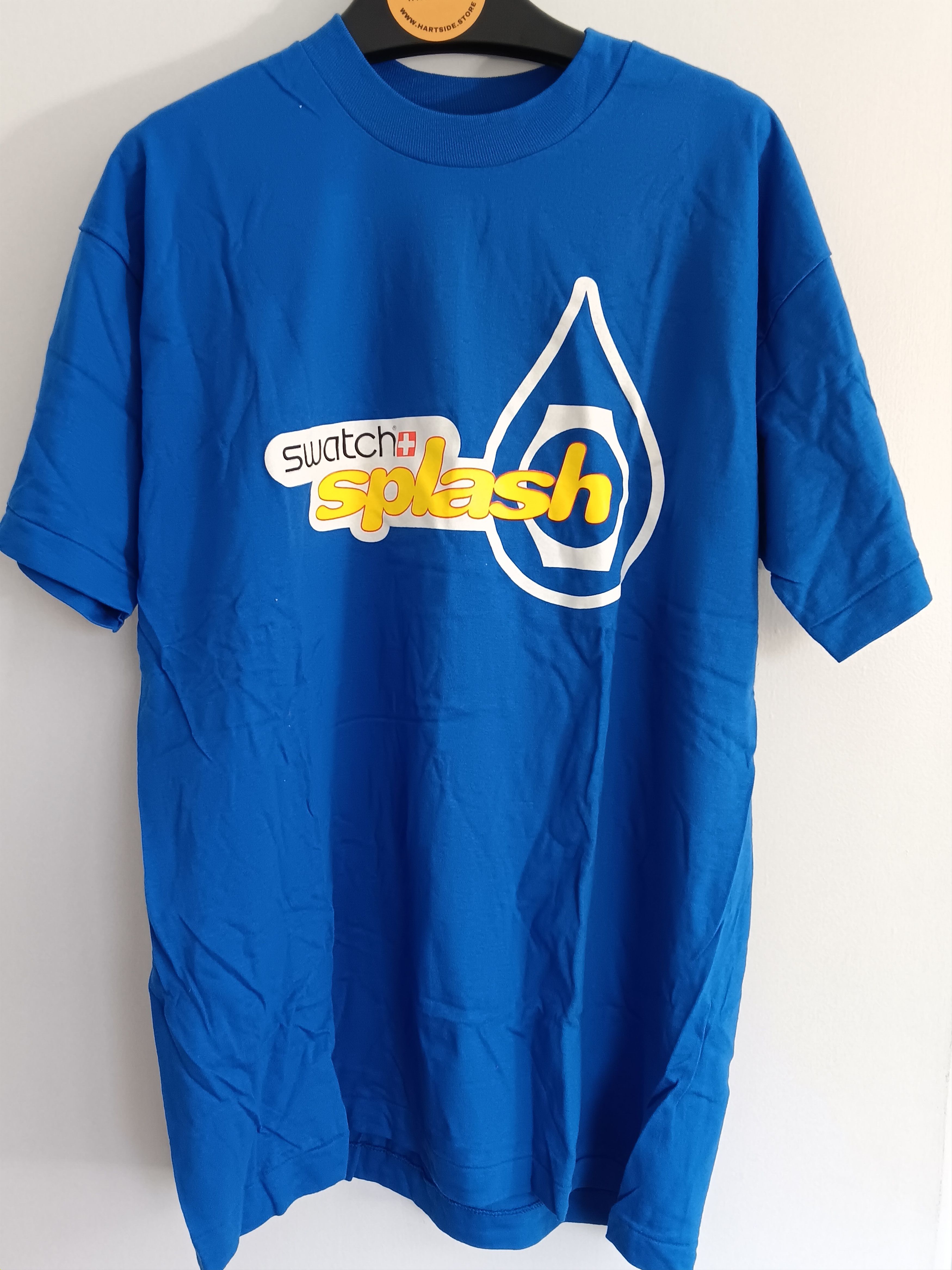 Fruit Of The Loom × Swatch Vintage 1990s Swatch Splash FOTL Tee - size X-LARGE Size US XL / EU 56 / 4 - 1 Thumbnail