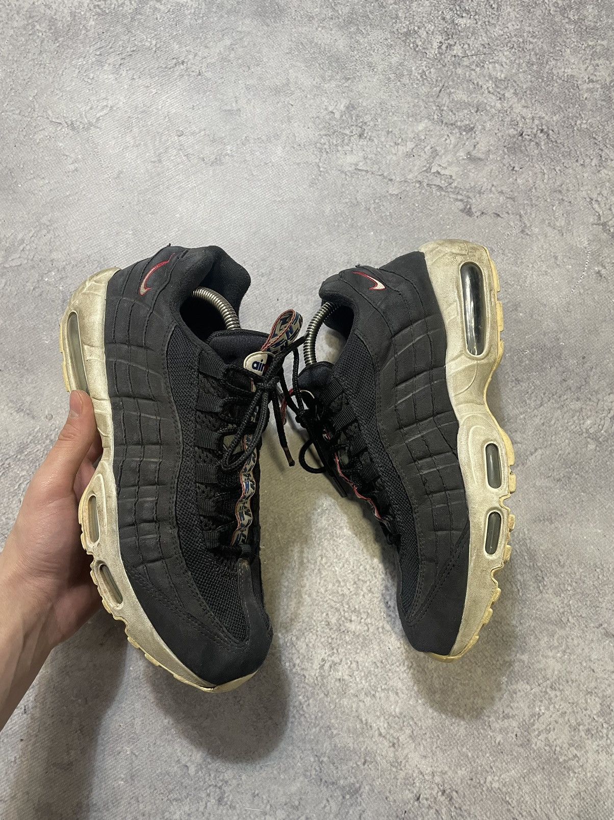 Tab Sail Air Max 95 Pull Tab Black Brown Nike Air Max 95 Black