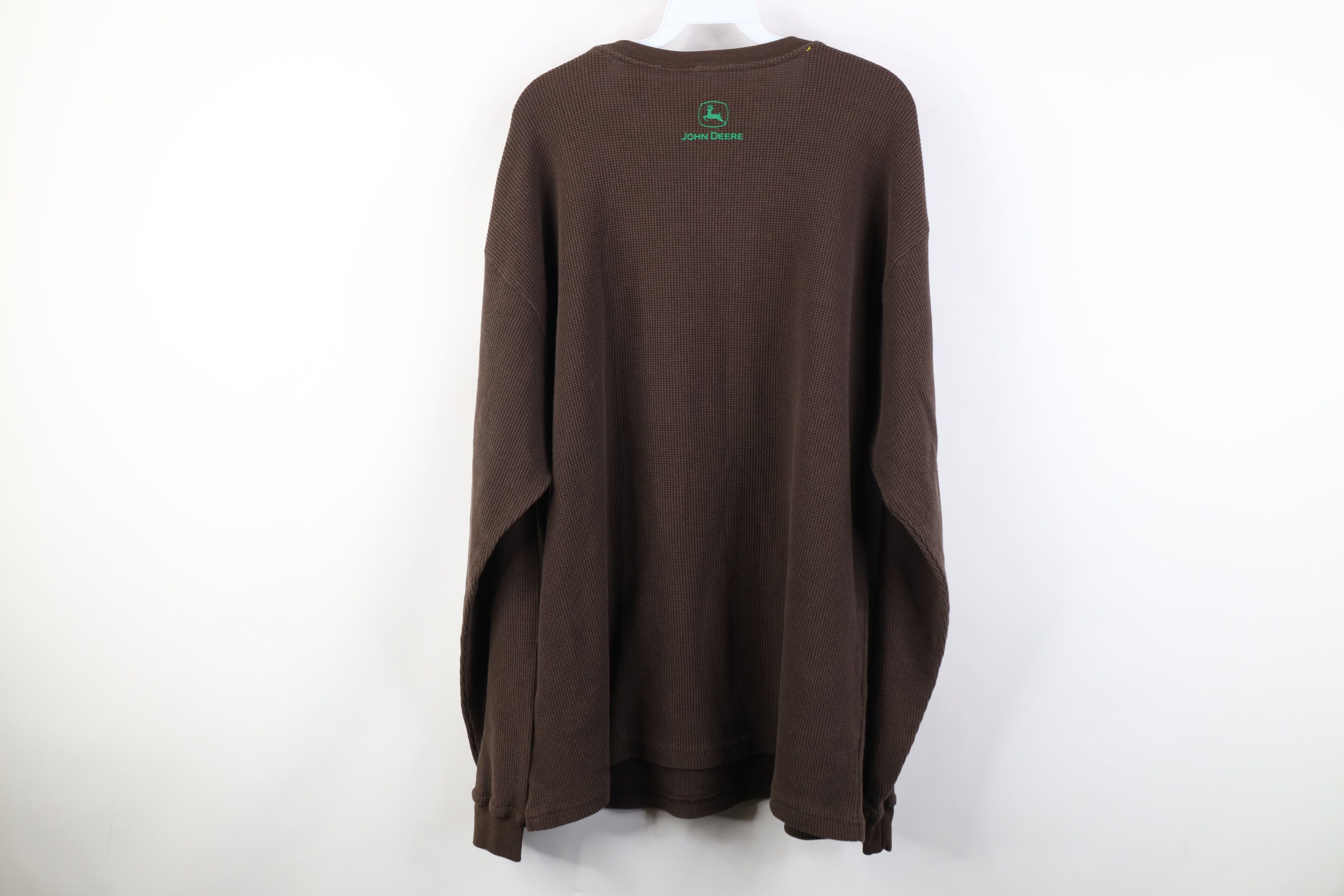 John Deere Vintage John Deere Tractors Waffle Knit Long Sleeve T-Shirt Size US XL / EU 56 / 4 - 11 Thumbnail