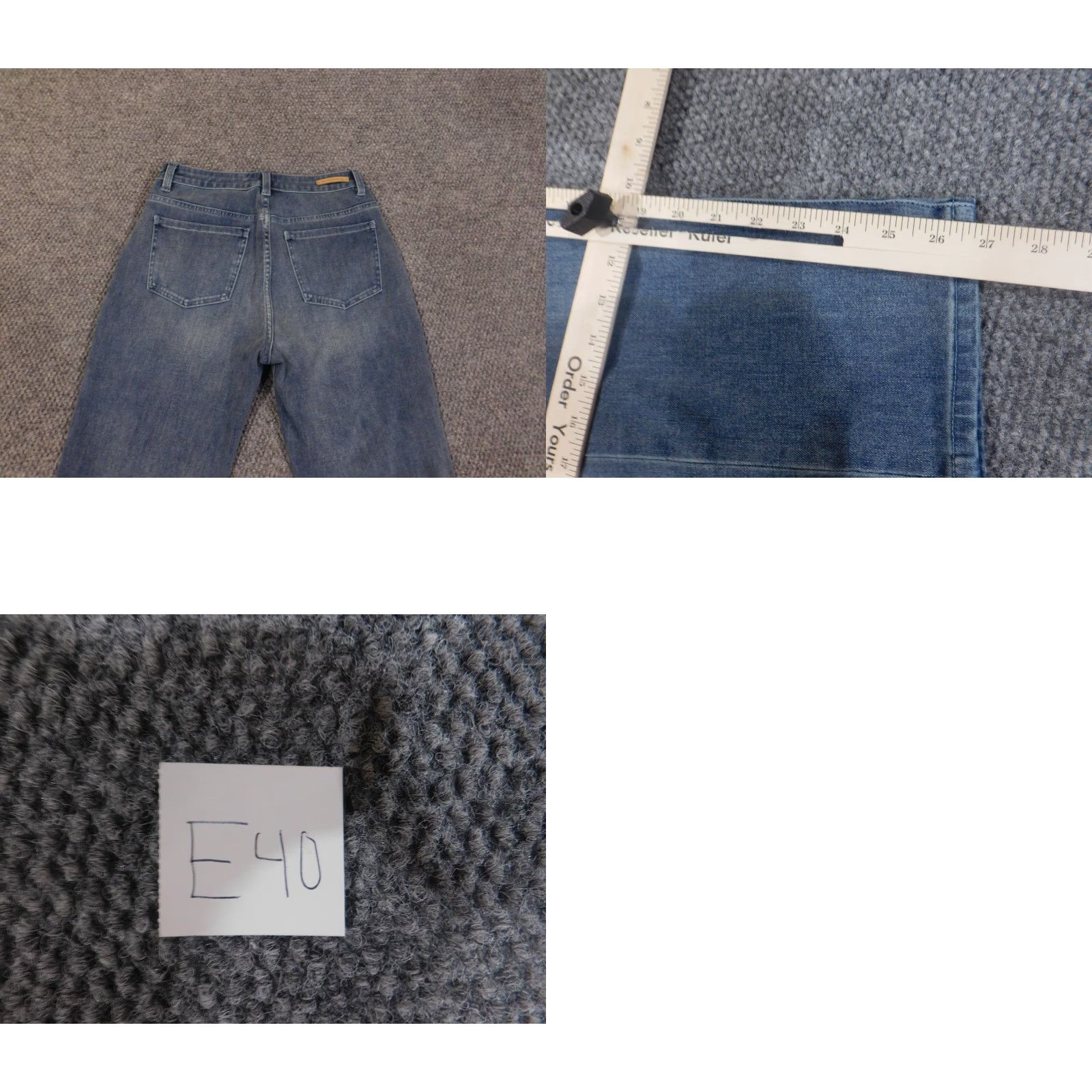 Soft Surroundings Soft Surroundings Jeans Straight 4P Petite Women Denim Stretch Mid Rise Inseam 27 Blue Retro Size 28" / US 6 / IT 42 - 8 Thumbnail