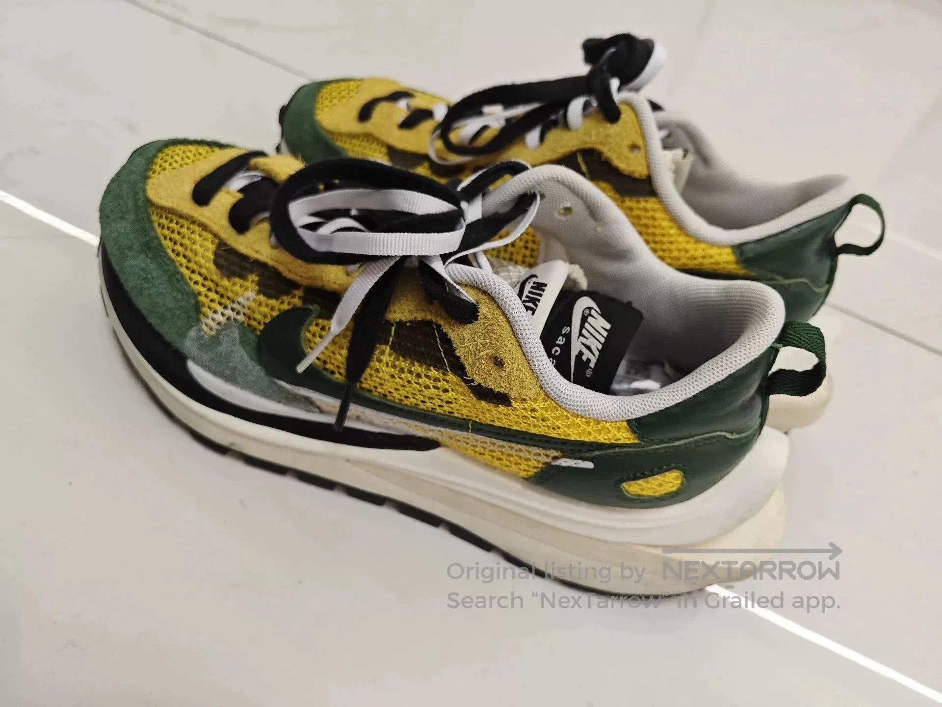 Nike Sacai x Nike VaporWaffle Tour Yellow. Size US 7.5 / EU 40-41 - 3 Thumbnail