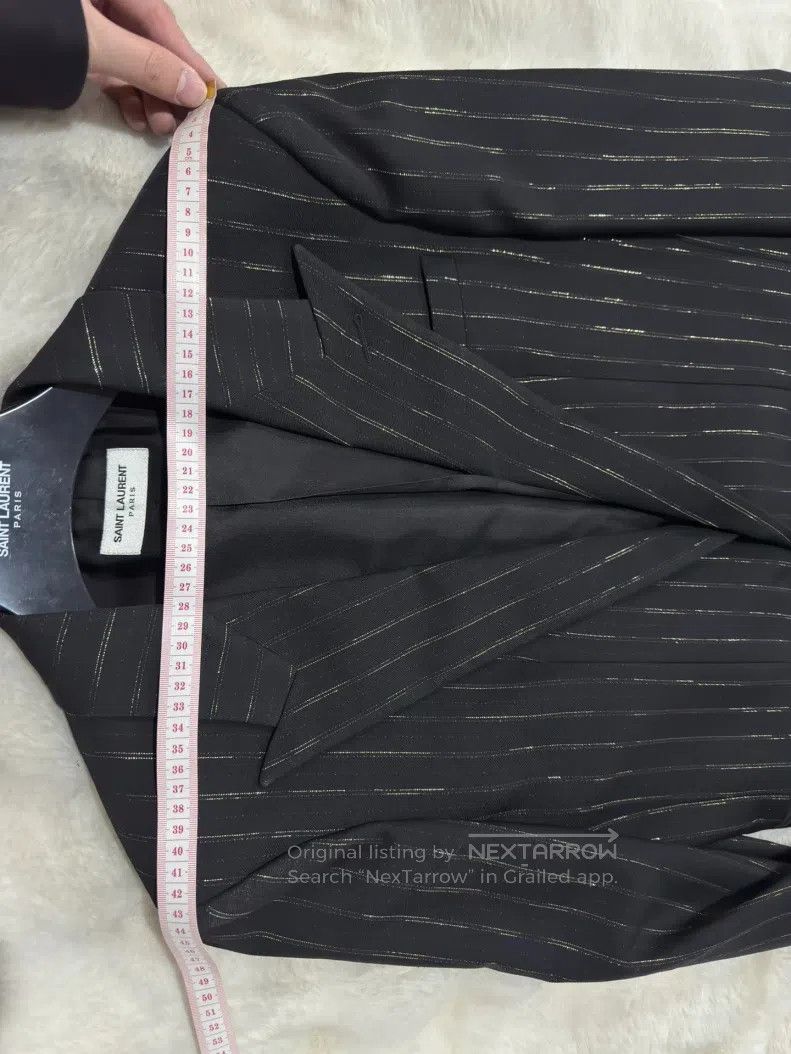 Saint Laurent Paris Saint Laurent Paris Black and Gold Suit Jacket Size US M / EU 48-50 / 2 - 7 Thumbnail
